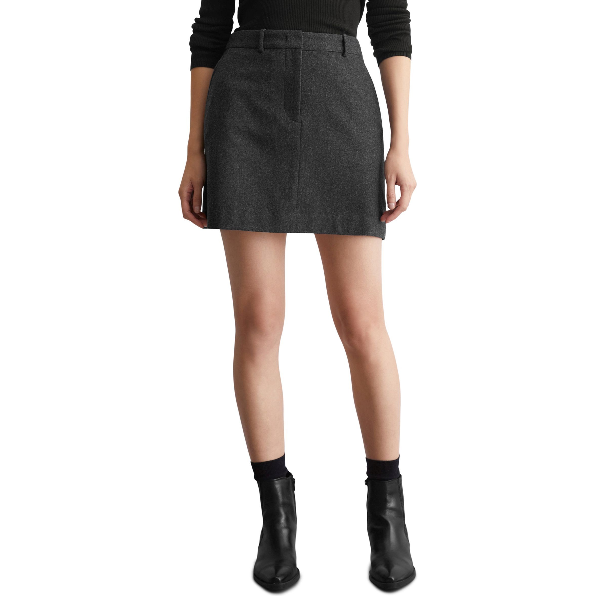 MARC O'POLO Mini sijonas moterims, Pilka, Mini skirt 409020820233 2