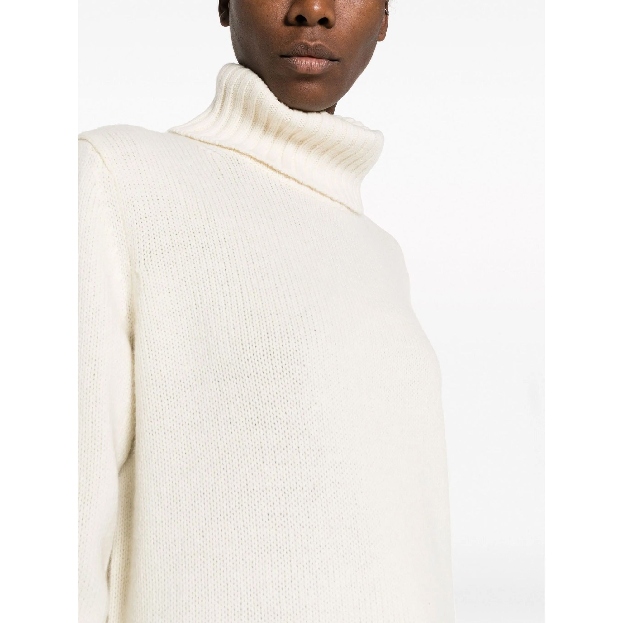 POLO RALPH LAUREN Megztinis su kaklu moterims, Smėlio, Rlxd tn long sleeve pullover 5