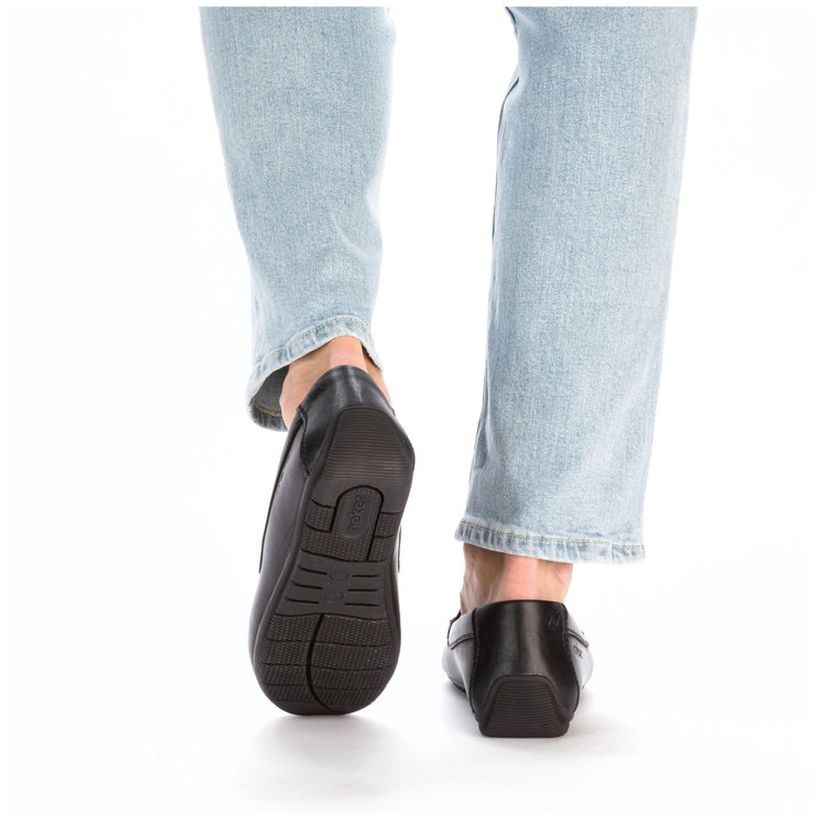 RIEKER Mokasinai vyrams, Juoda, MOCASINS 6
