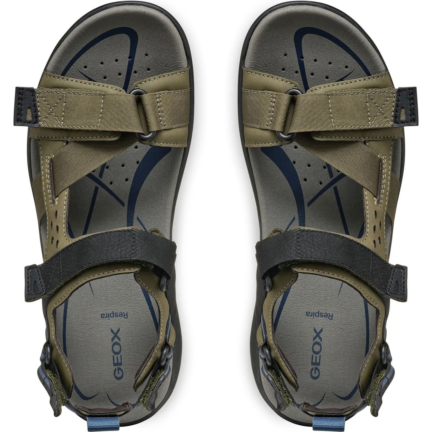 GEOX Basutės vyrams, Žalia, Terreno grip sandals 4