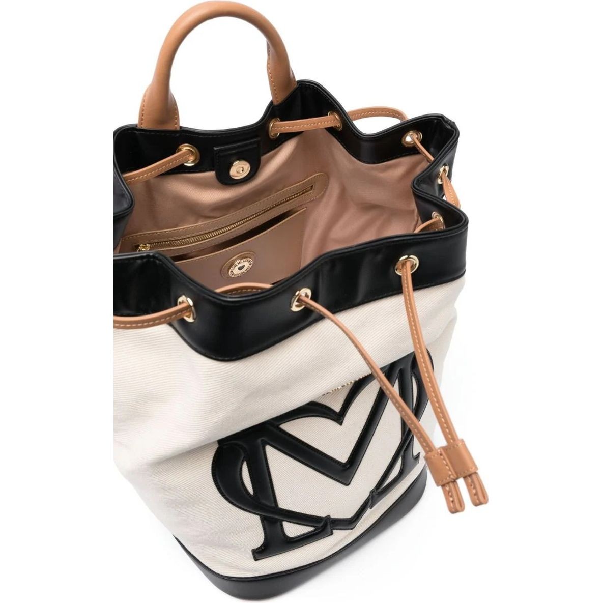 LOVE MOSCHINO Kuprinė moterims, Juoda, Canvas backpack 4