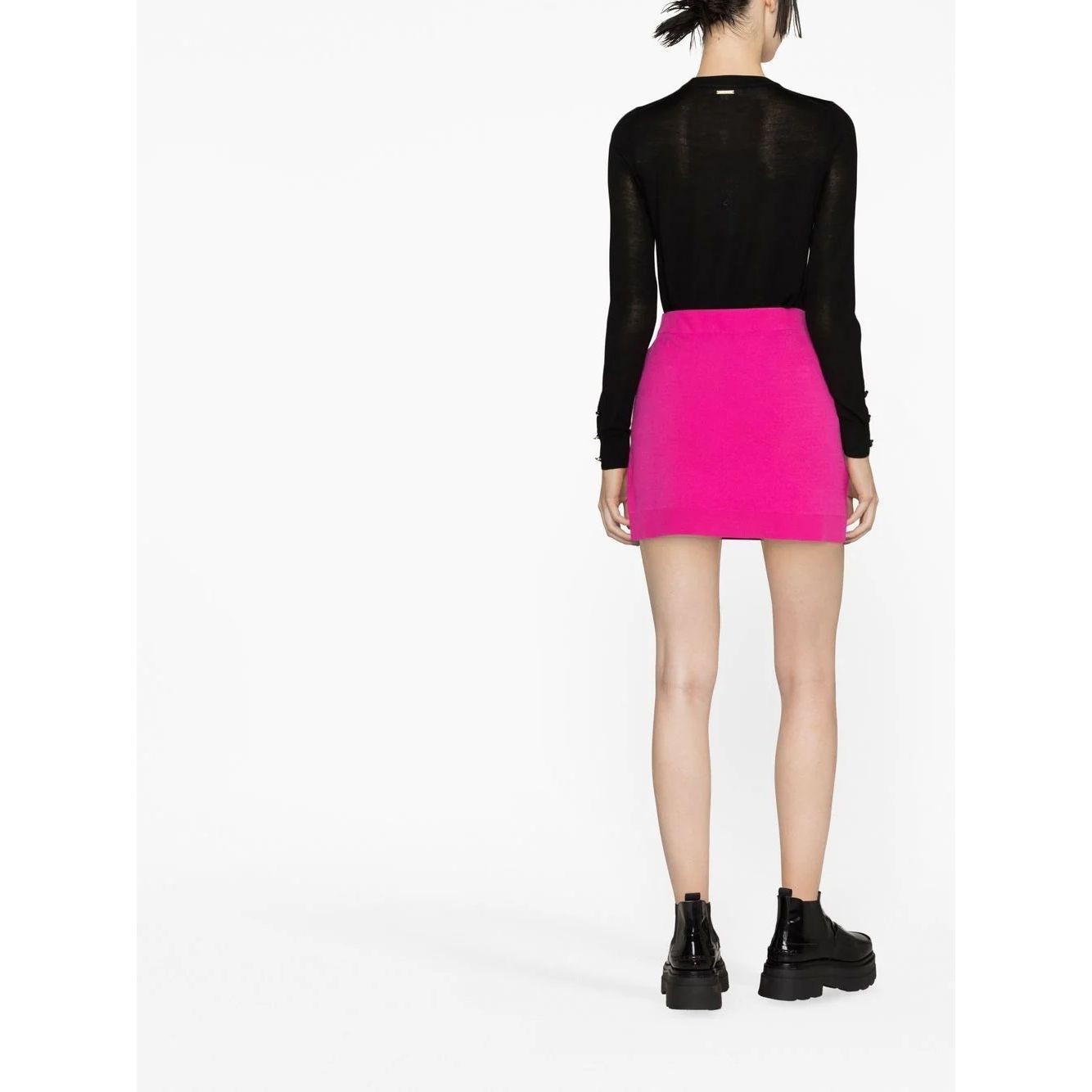 MICHAEL KORS Mini sijonas moterims, Rožinė, Eco mini skirt with pocket 4