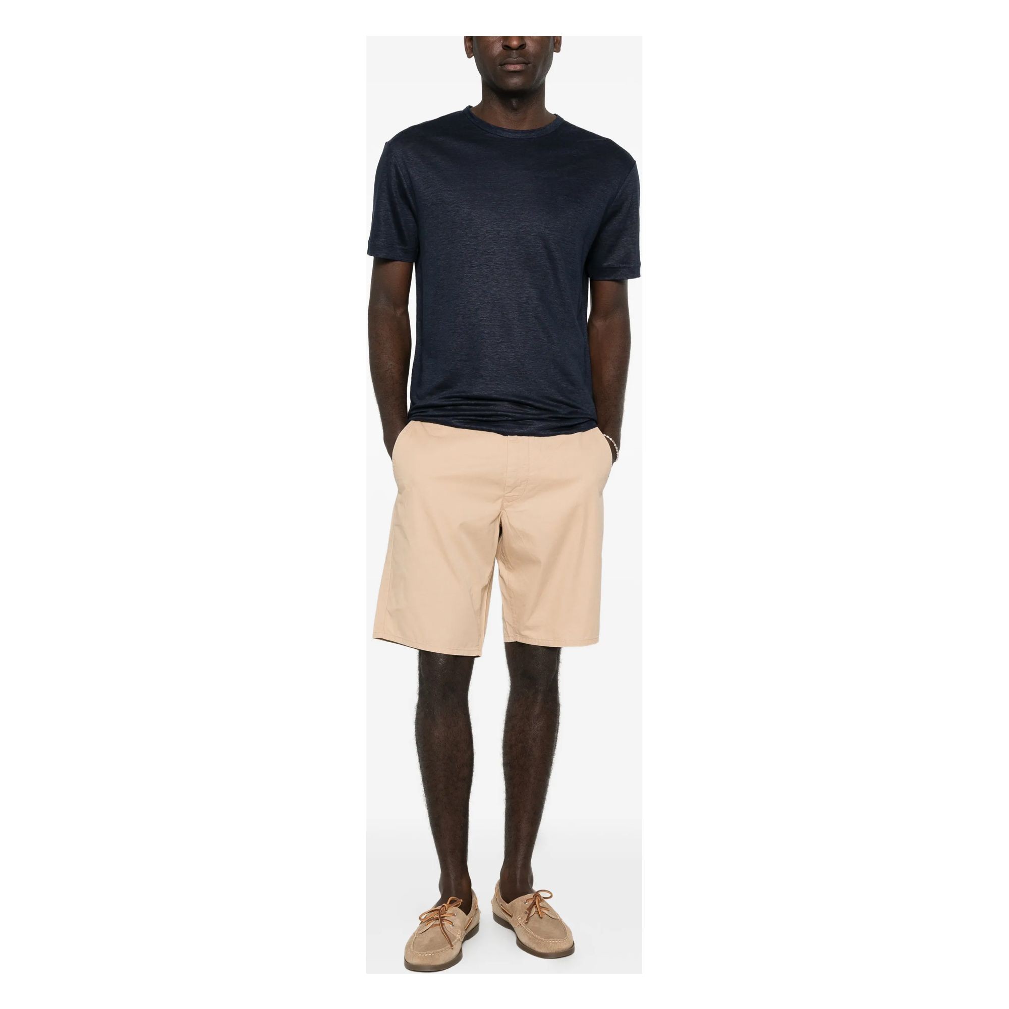 GANT Marškinėliai vyrams, Mėlyna, LINEN SS T-SHIRT 2