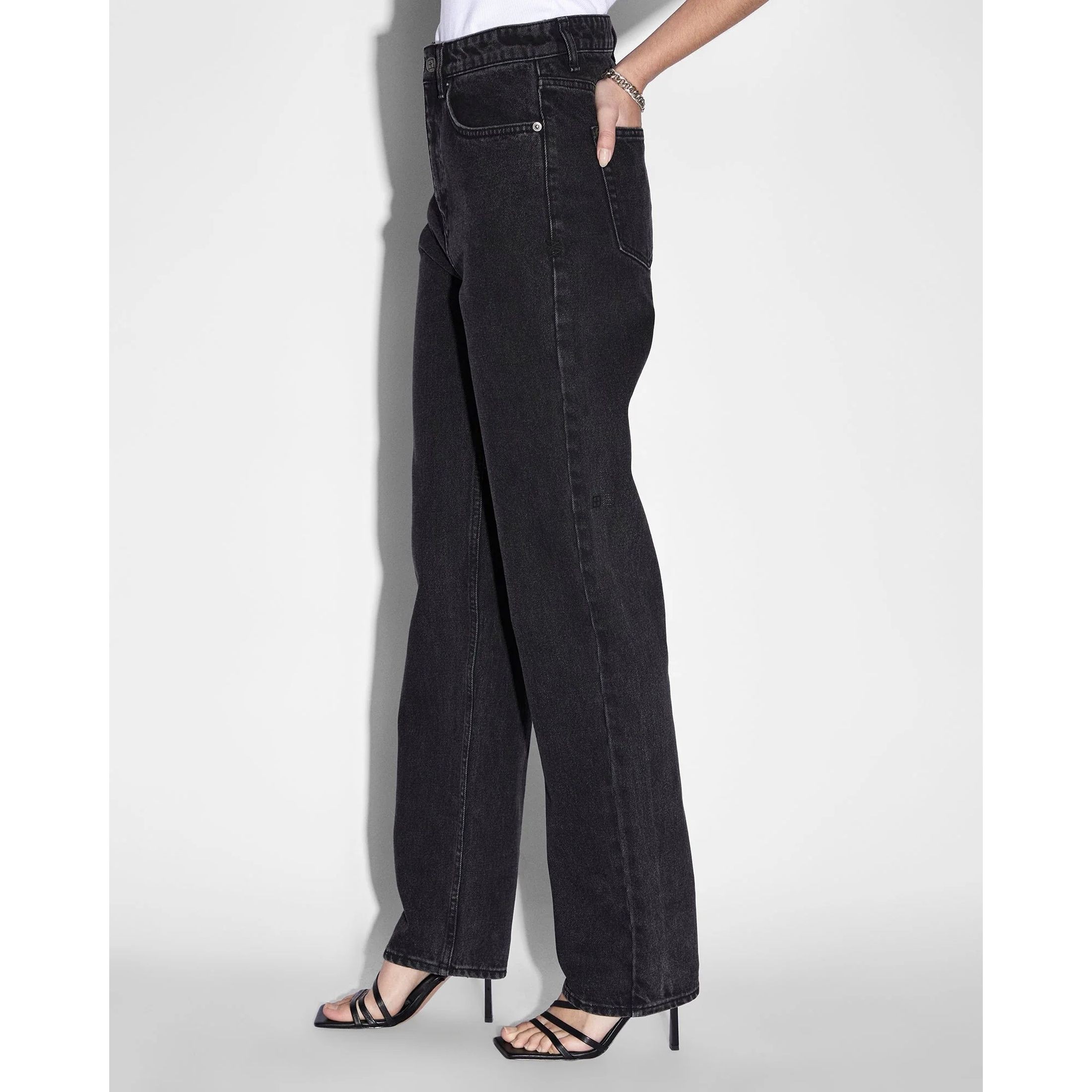 KSUBI Tiesūs džinsai -moterims, Juoda, Playback noir straight jeans 3