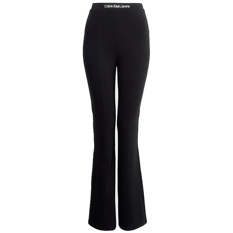CALVIN KLEIN JEANS Tamprės moterims, Juoda, Logo elastic milano legging 1