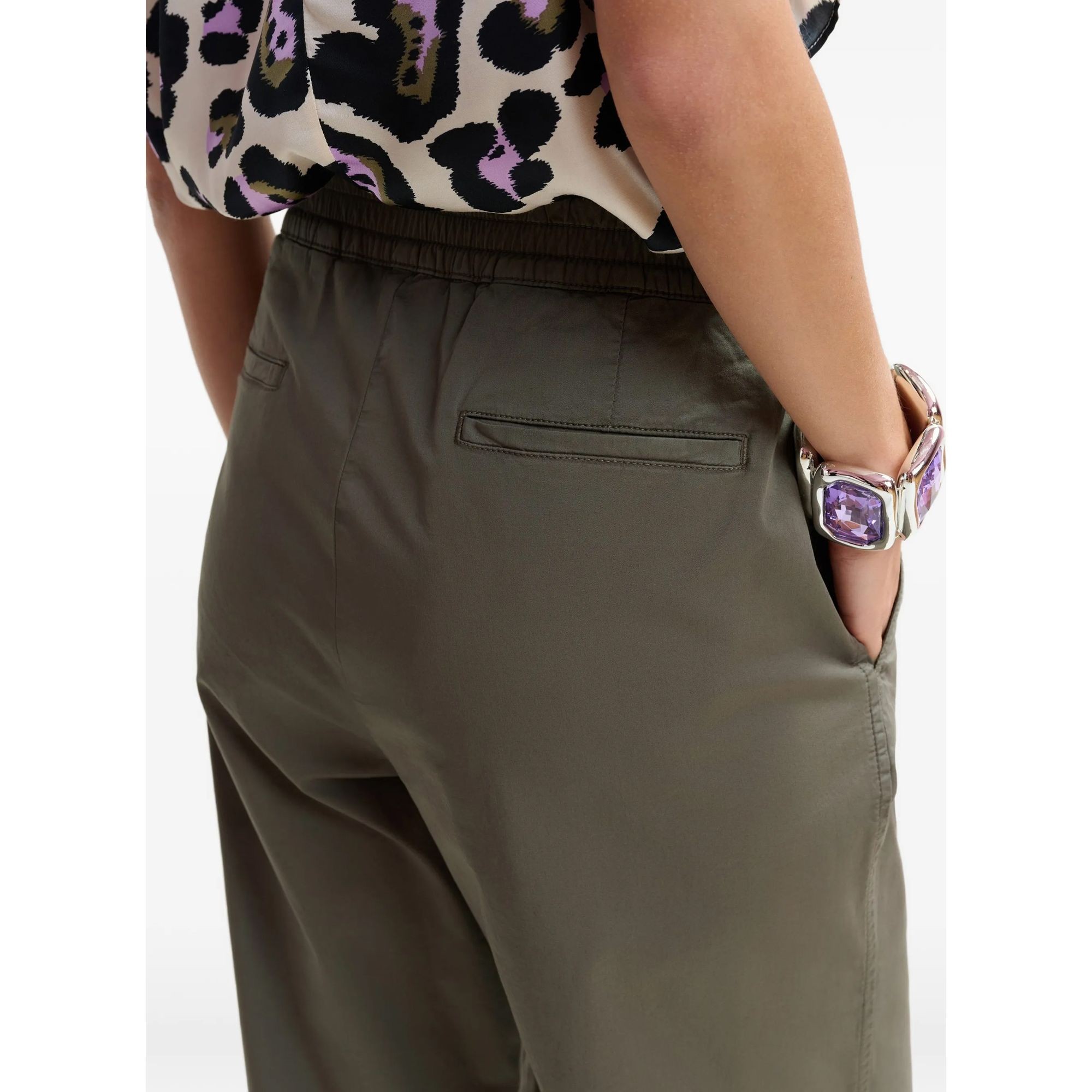 ESSENTIEL ANTWERP Kelnės moterims, Chaki, 2 garment dye pants 5