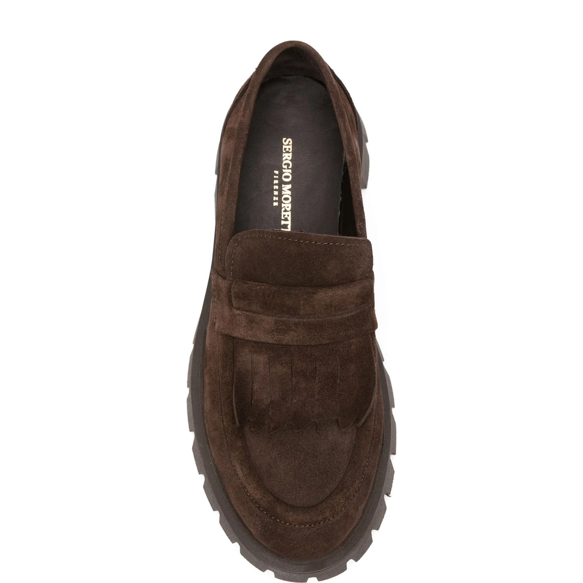 SERGIO MORETTI Loaferiai moterims, Ruda, Loafers 4