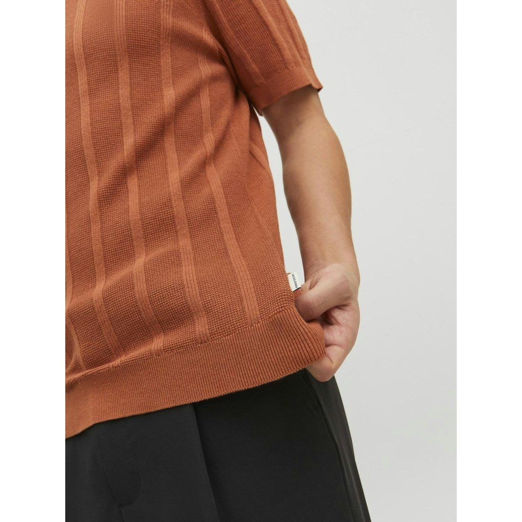 JACK & JONES Megztinis vyrams, Ruda, JPRBLUDEAN KNIT POLO 6