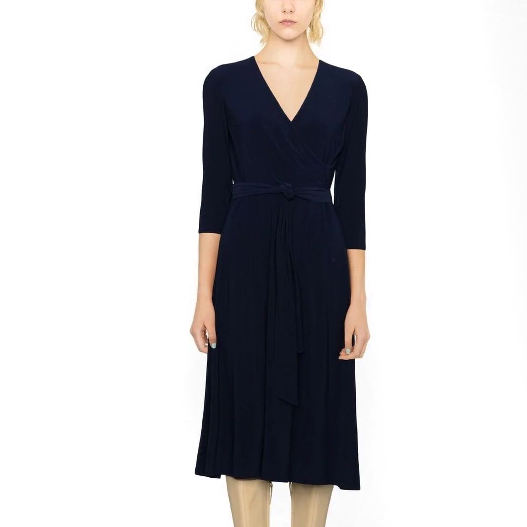 LAUREN RALPH LAUREN Midi suknelė moterims, Mėlyna, Carlyna 3/4 sleeve day dress 2