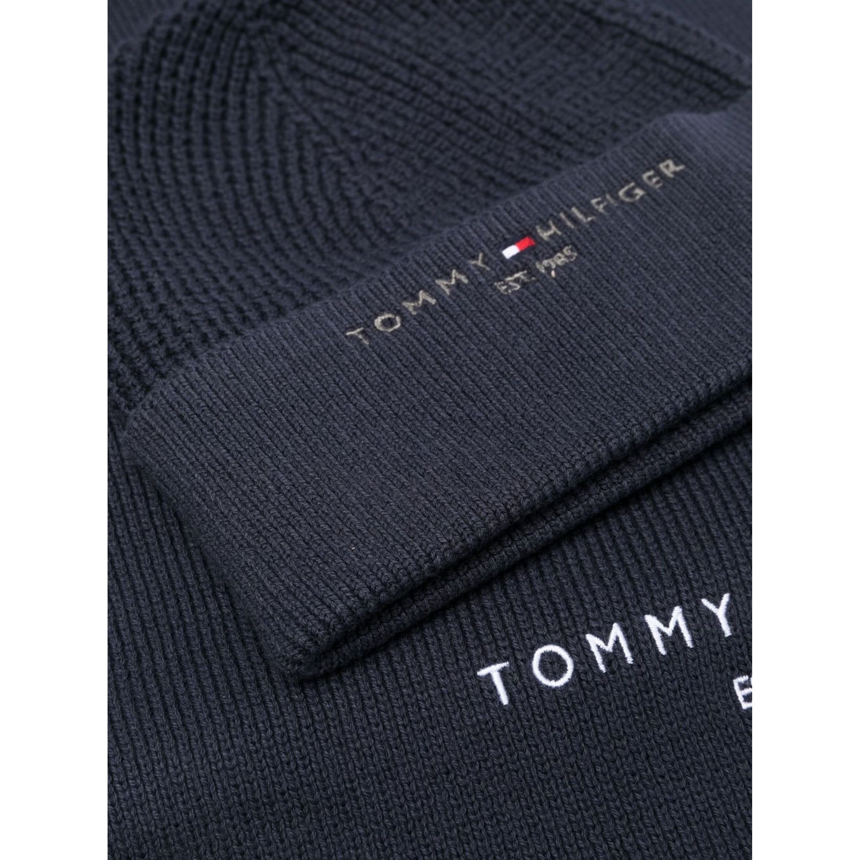 TOMMY HILFIGER Rinkinys vyrams, Mėlyna, HORIZON SCARF & BEANIE GP 2