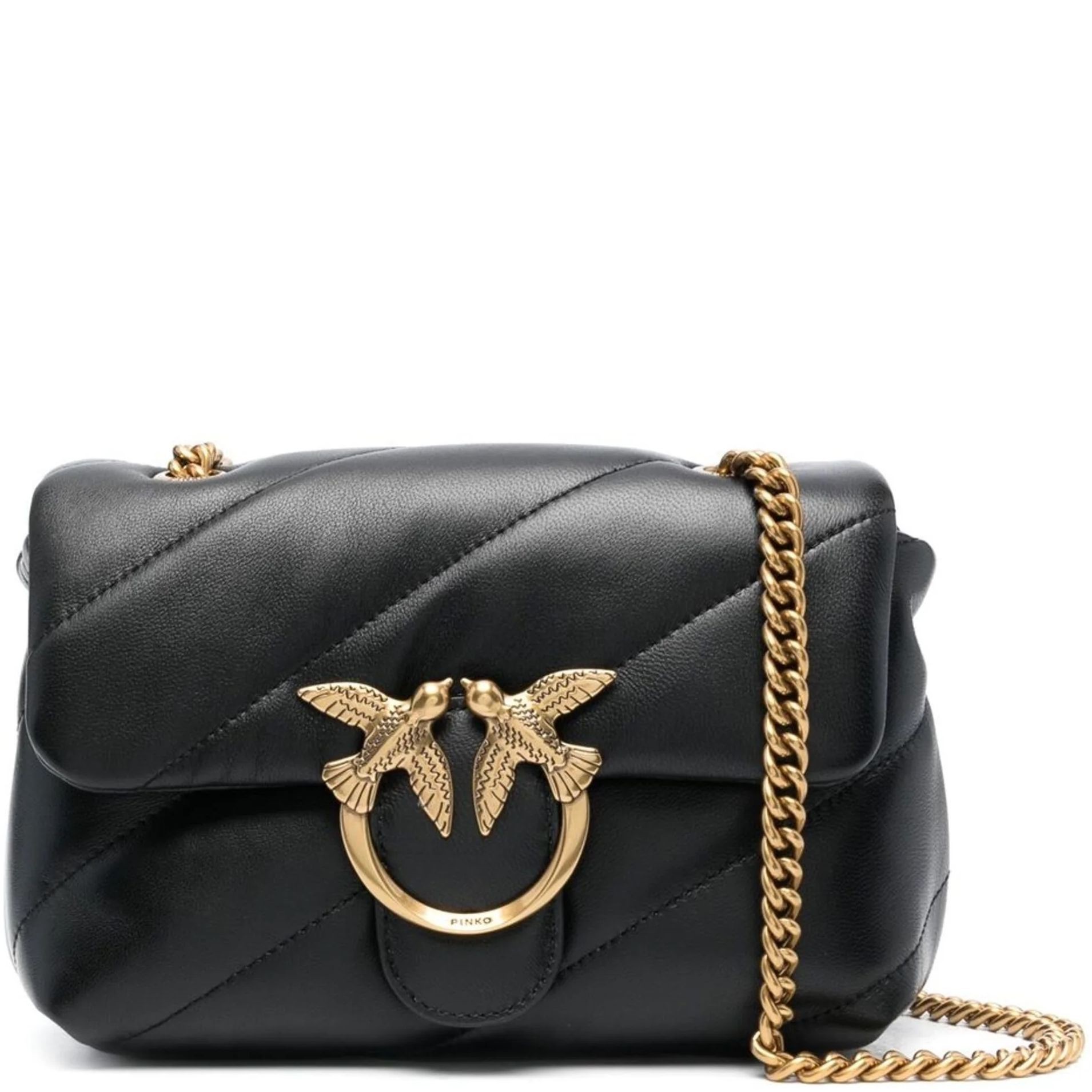 PINKO Rankinė per petį moterims, Juoda, Love puff mini bag, PIN100039A0F2-Z99Q 1
