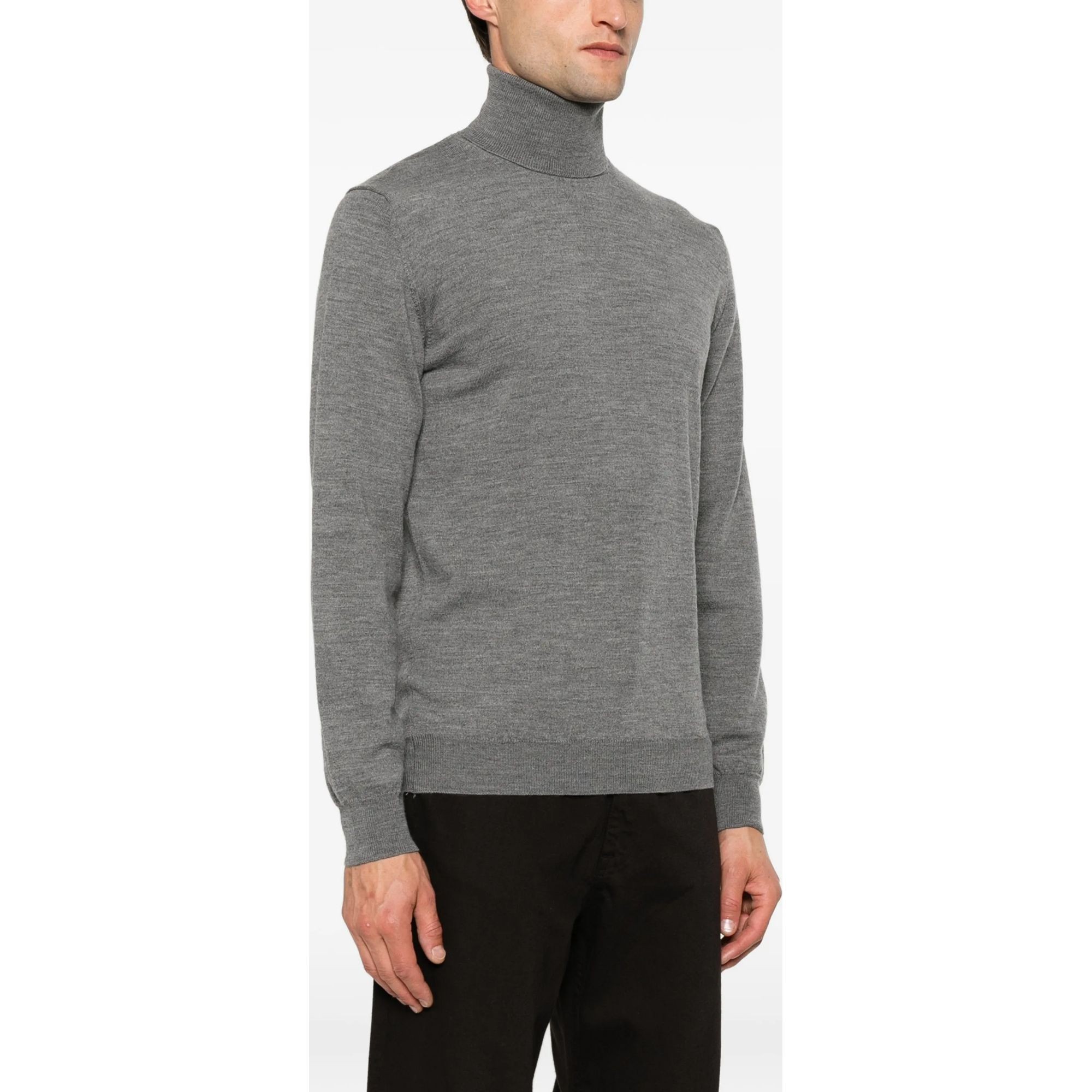 SERGIO MORETTI Megztinis su kaklu vyrams, Pilka, Turtleneck 3