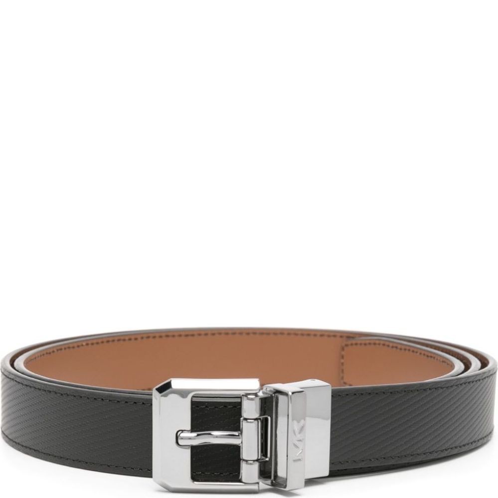 MICHAEL KORS Diržas vyrams, Juoda, 28mm geo dress belt 1