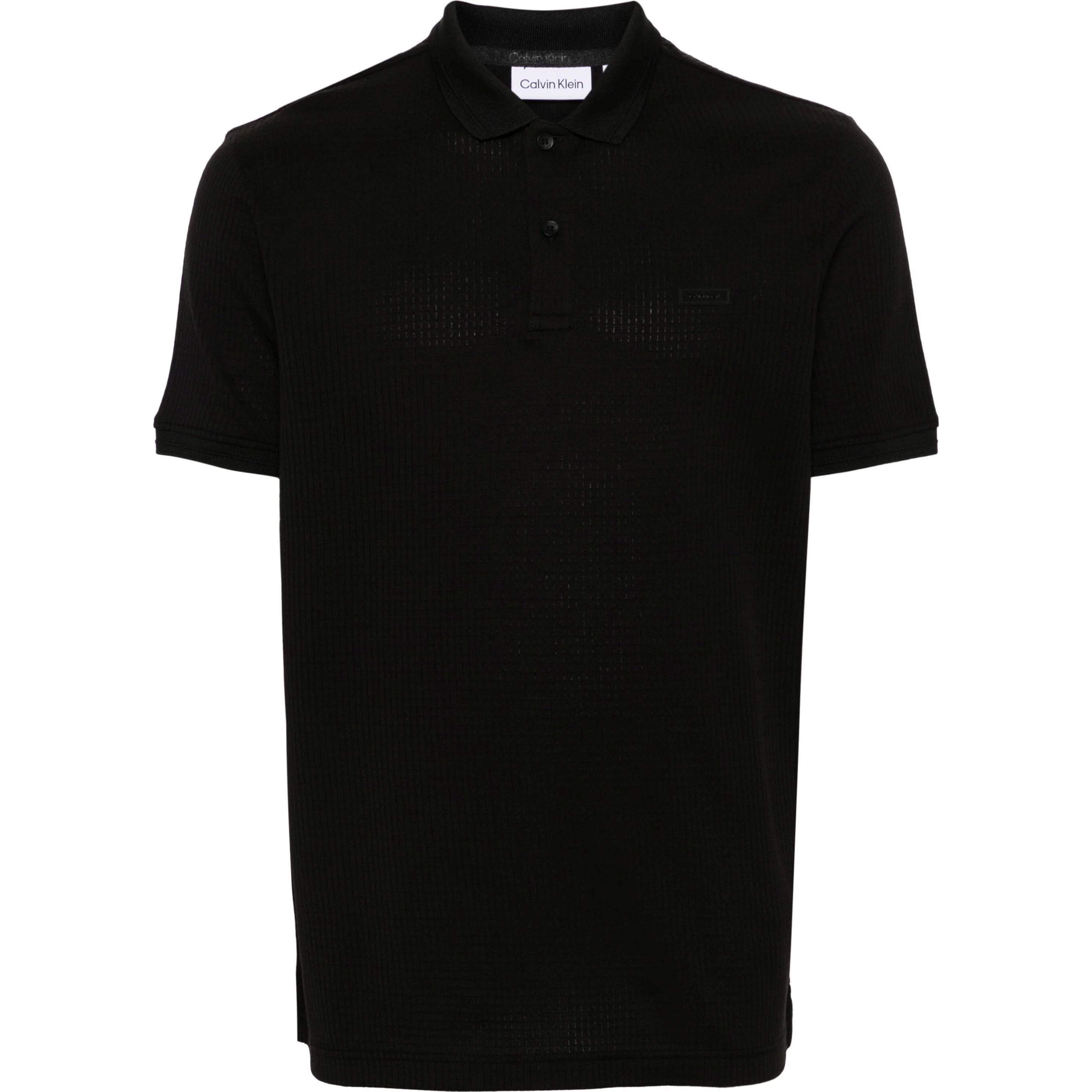 CALVIN KLEIN Polo marškiniai trumpos rank. vyrams, Juoda, S/s polo, ckk10k112728beh 1
