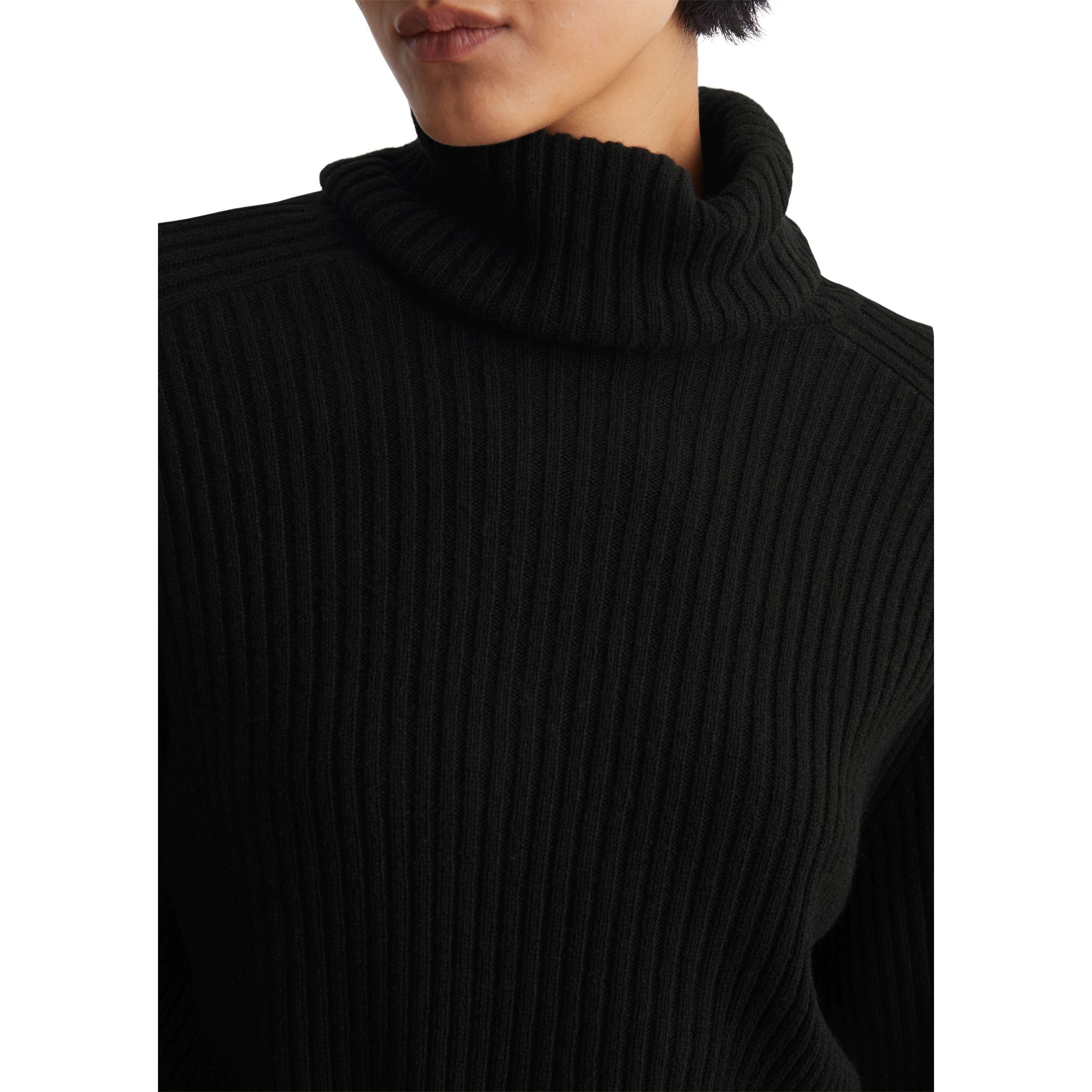 MARC O'POLO Megztinis su kaklu moterims, Juoda, Turtleneck M10621160585 4
