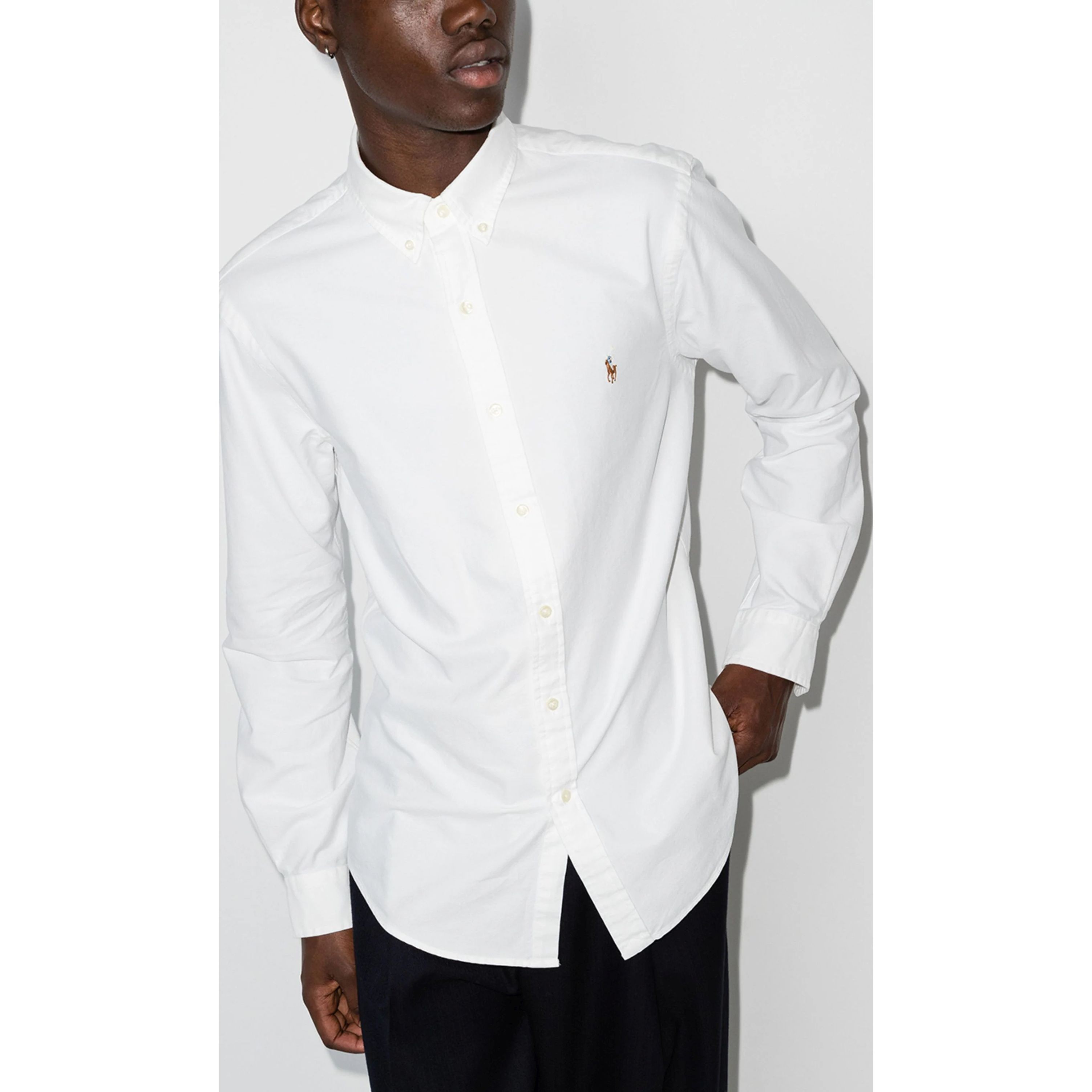POLO RALPH LAUREN Marškiniai vyrams, Balta, Long sleeve sport-shirt 2