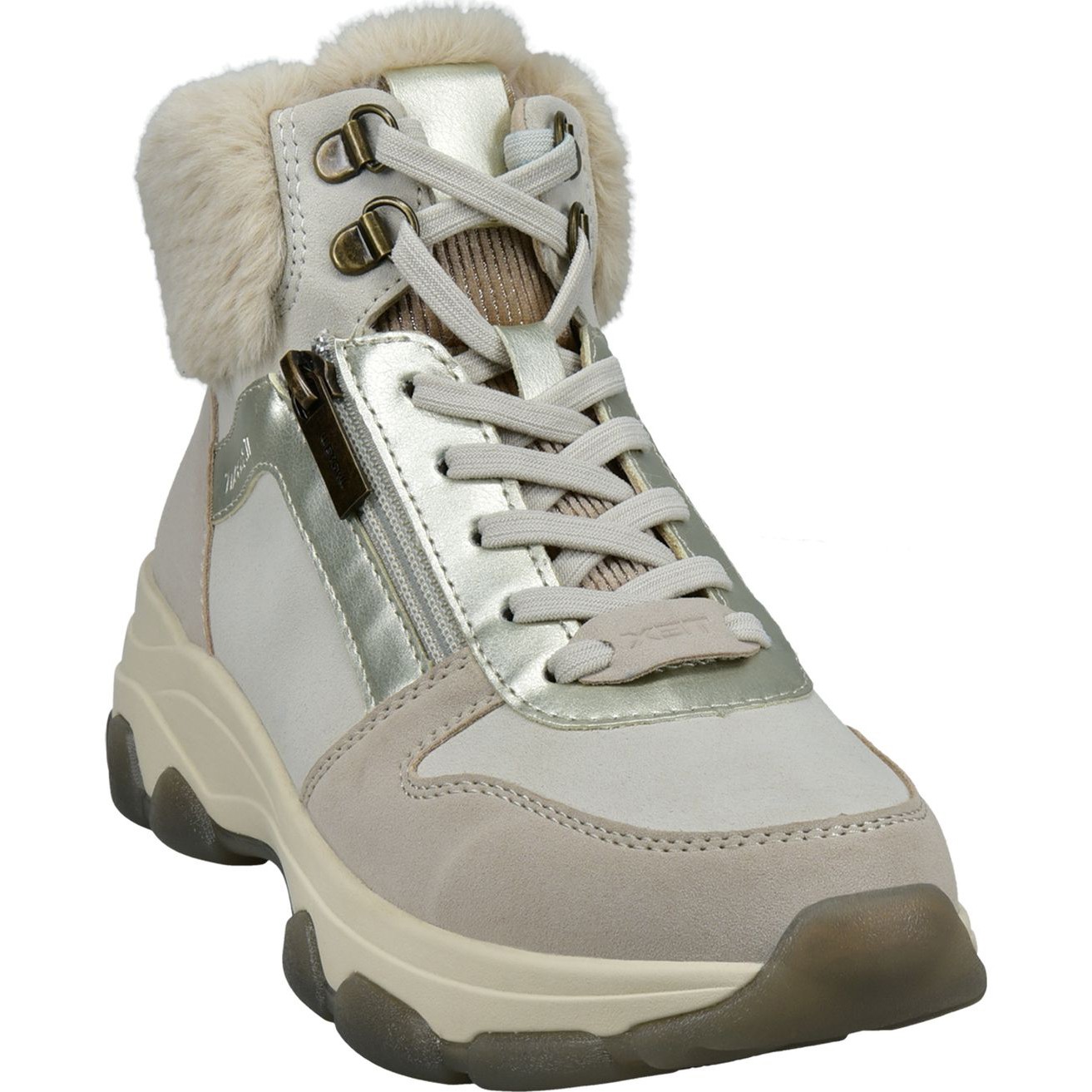 BAGATT Pašiltinti aulinukai moterims, Smėlio, Yoko revo wm booties 1