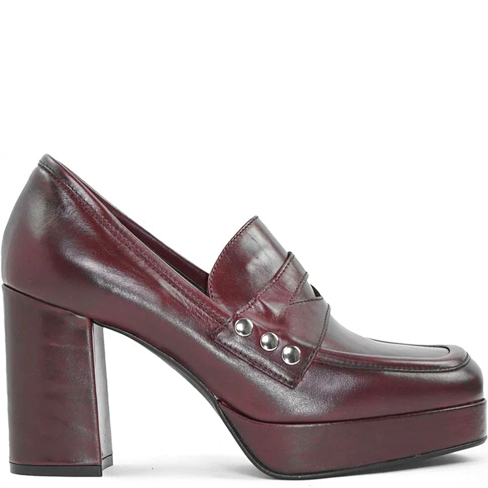 CARMENS Loaferiai moterims, Vyšninė, Charlie clam loafers 2