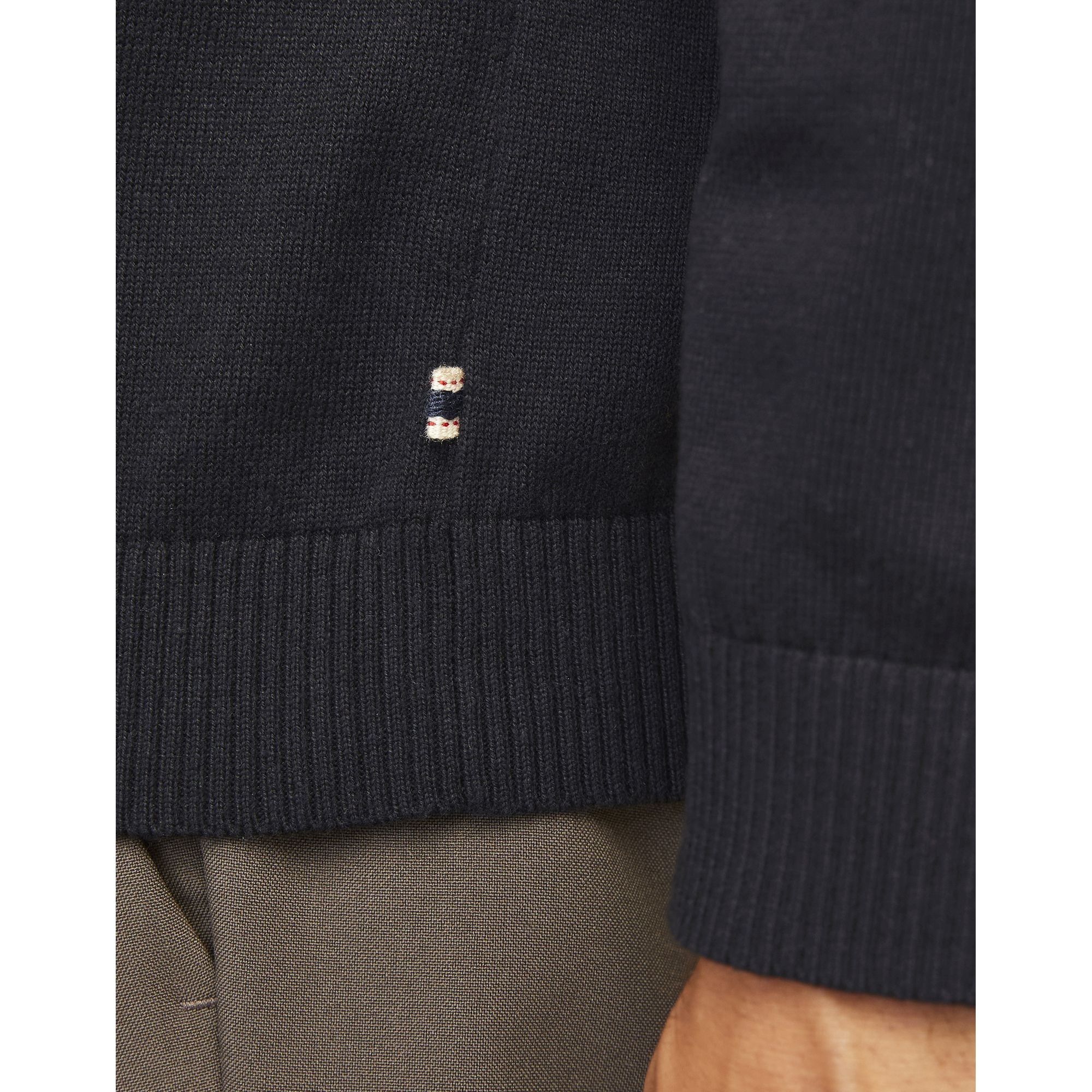 JACK & JONES Megztinis su kaklu vyrams, Juoda, BASIC KNIT 2