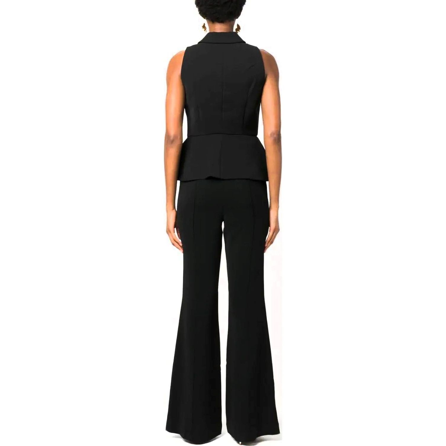SELF PORTRAIT Kostiumas moterims, Juoda, Black tailored jumpsuit 4