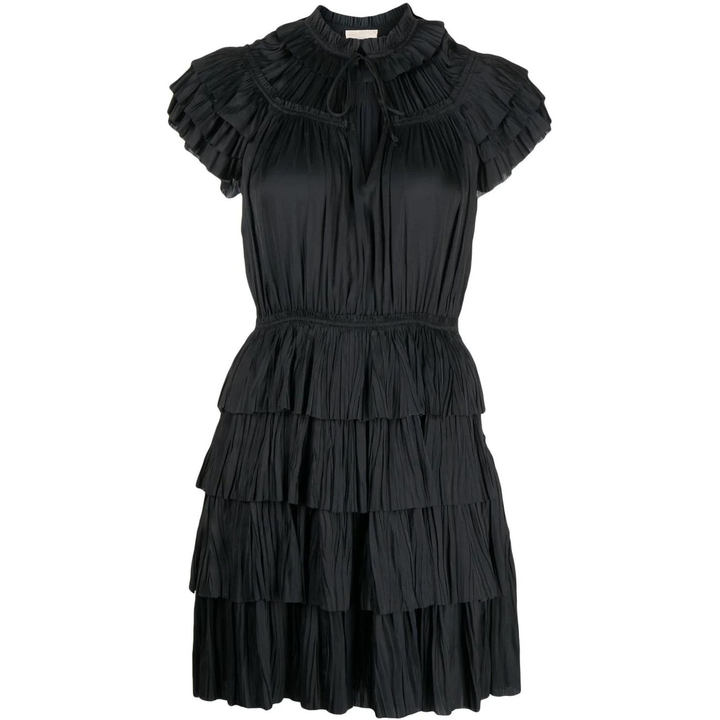 ULLA JOHNSON Midi suknelė moterims, Juoda, Vesna Dress 1