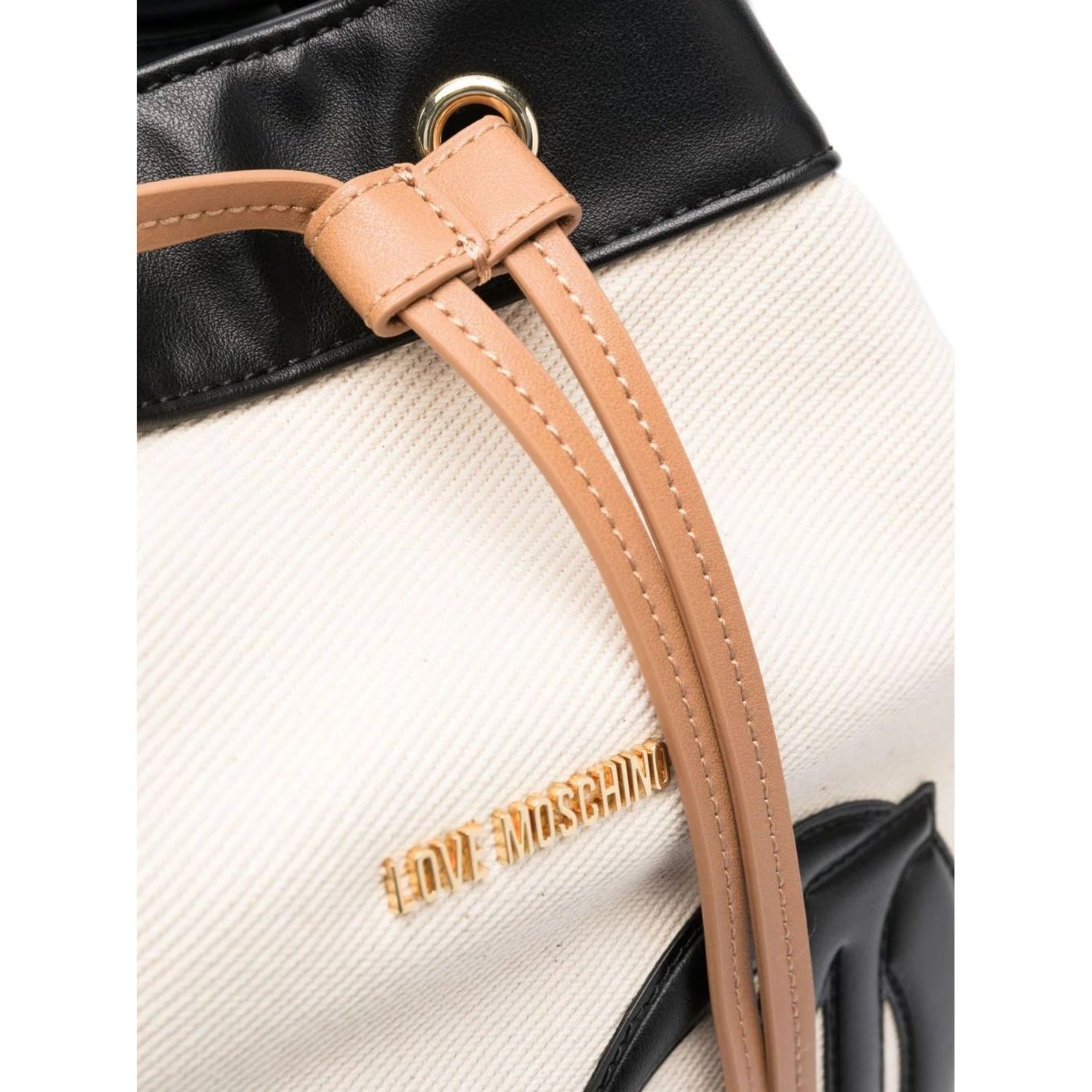 LOVE MOSCHINO Kuprinė moterims, Juoda, Canvas backpack 3