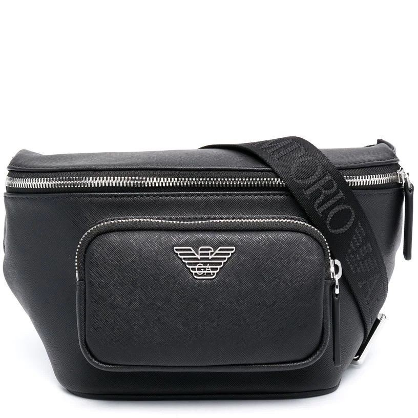 EMPORIO ARMANI Rankinė per juosmenį vyrams, Juoda, Belt bag 1