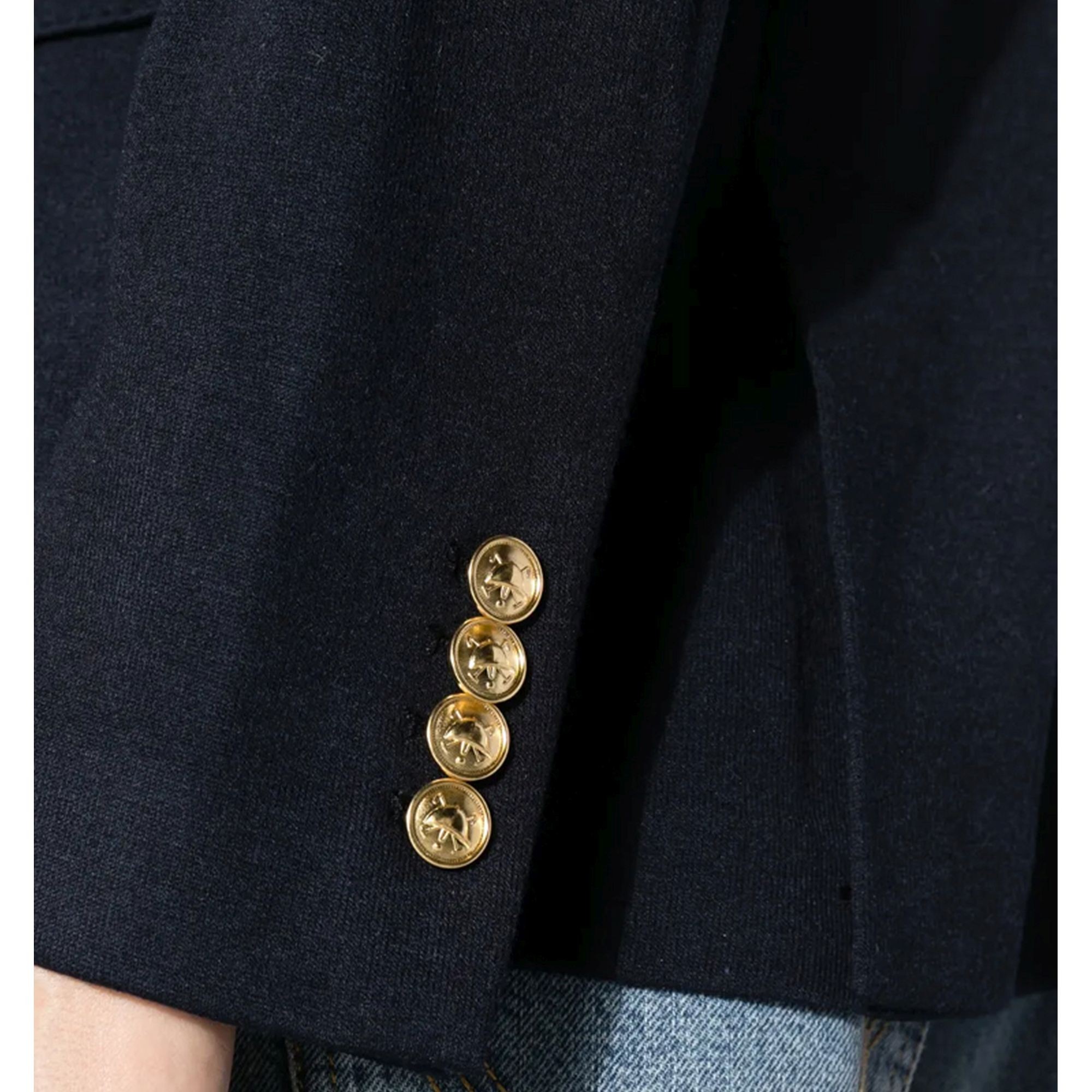 POLO RALPH LAUREN Švarkas moterims, Mėlyna, Knit blazer 4