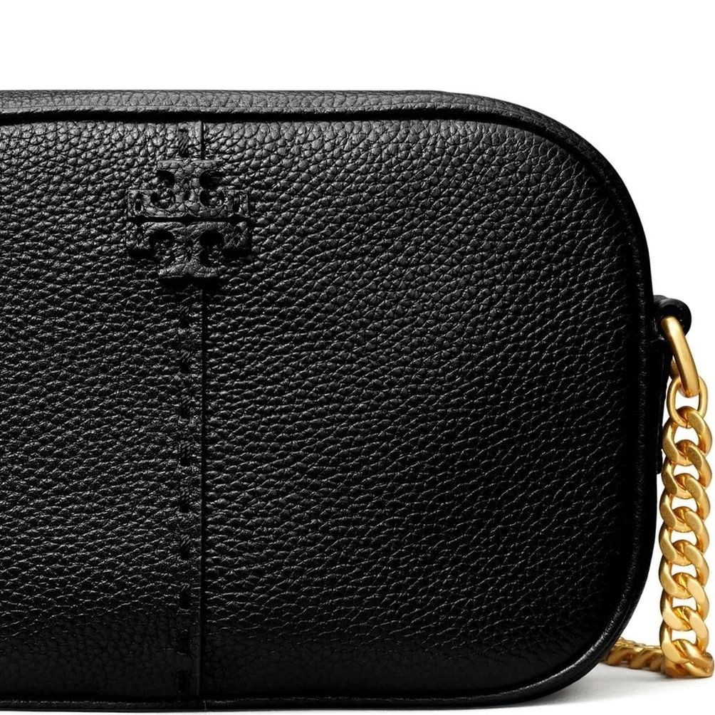 TORY BURCH Rankinė per petį moterims, Juoda, Mcgraw camera bag 3