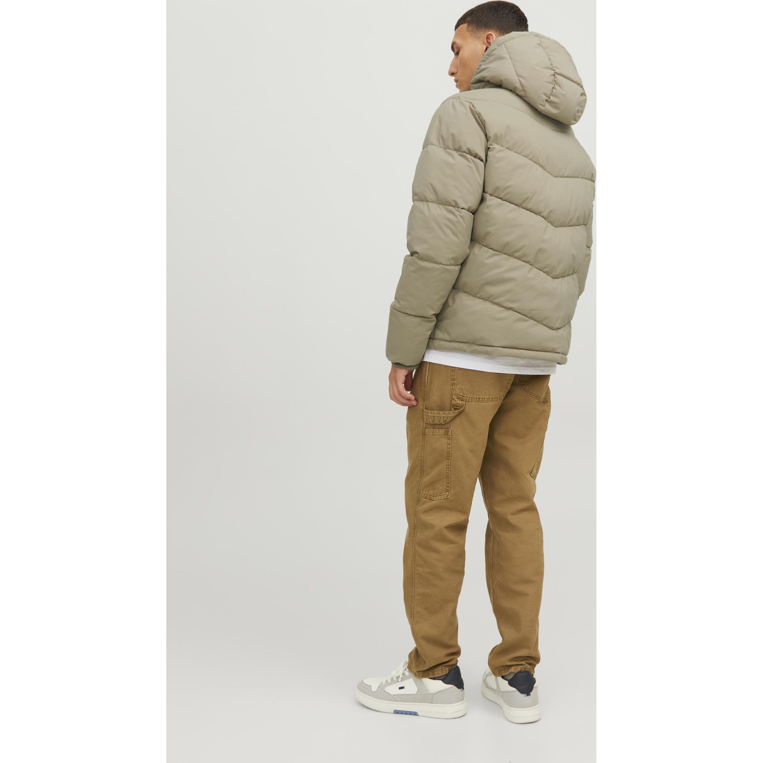 JACK & JONES Striukė vyrams, Smėlio, JORVESTERBRO PUFFER 3