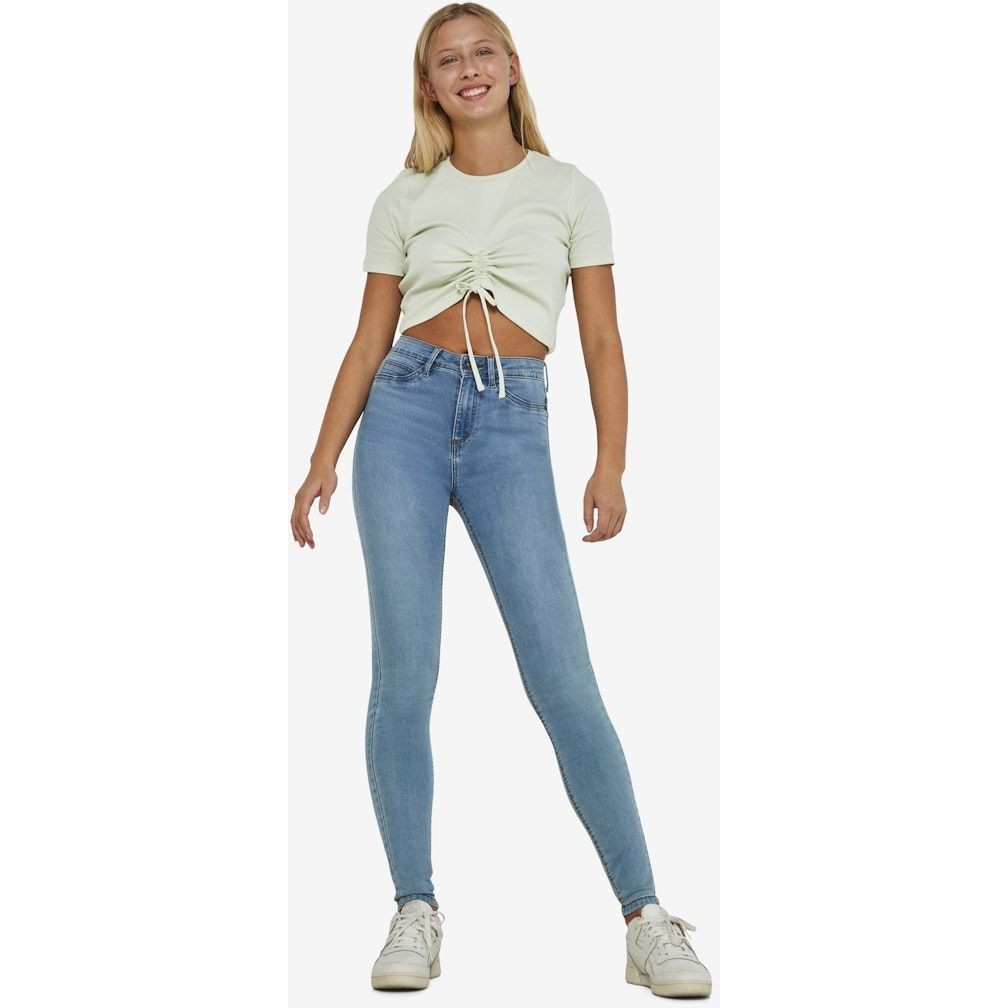 NOISY MAY Tiesūs džinsai moterims, Mėlyna, NMCALLIE HW SKINNY JE 7