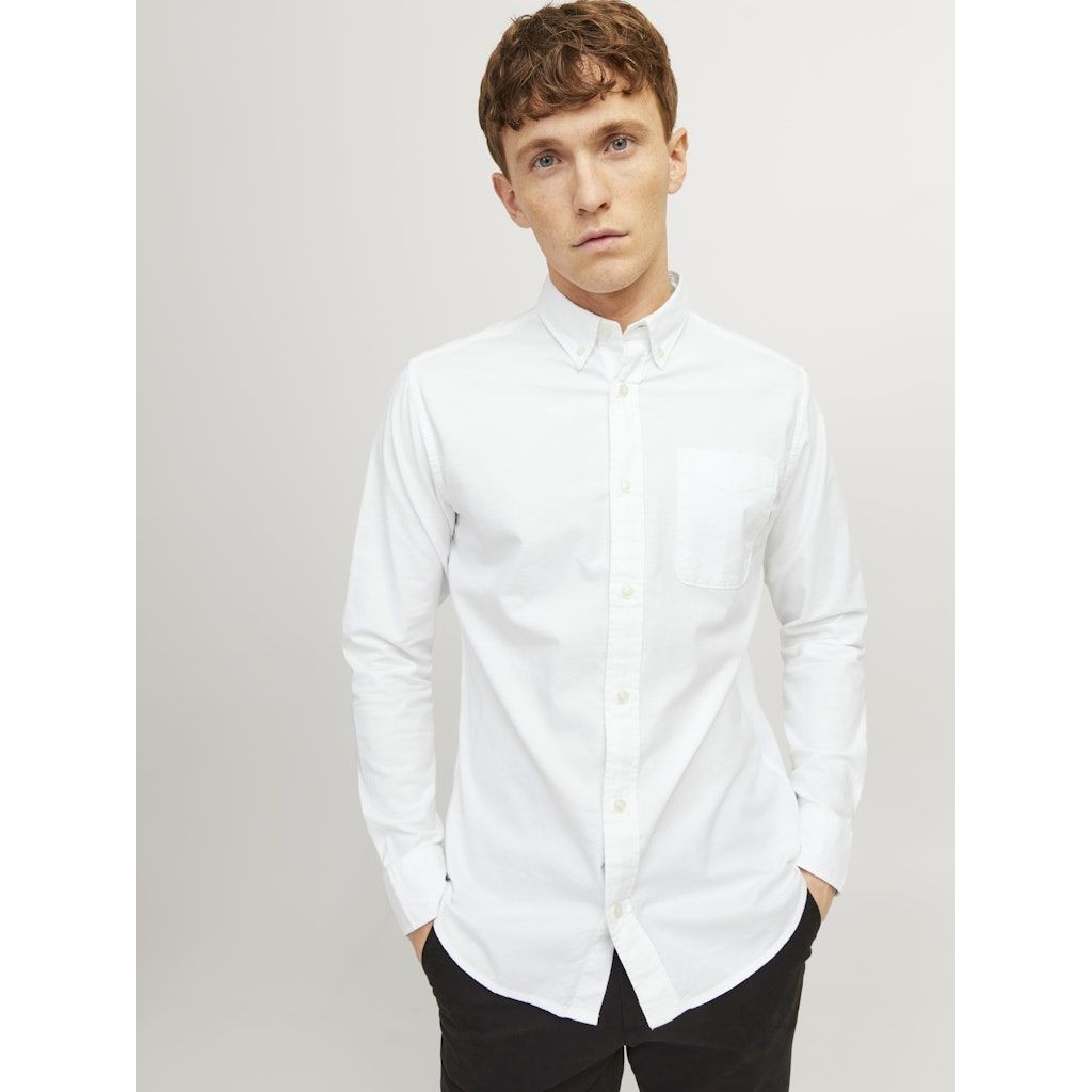 JACK & JONES Marškiniai vyrams, Balta, JPRBROOK OXFORD SHIR 6
