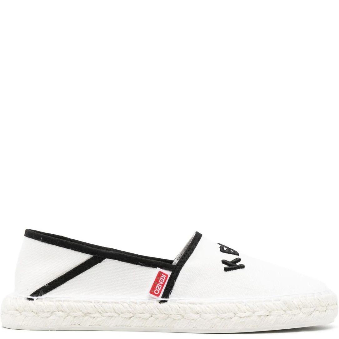 KENZO Espadrilės moterims, Balta, Kenzo espadrille slip-on 2