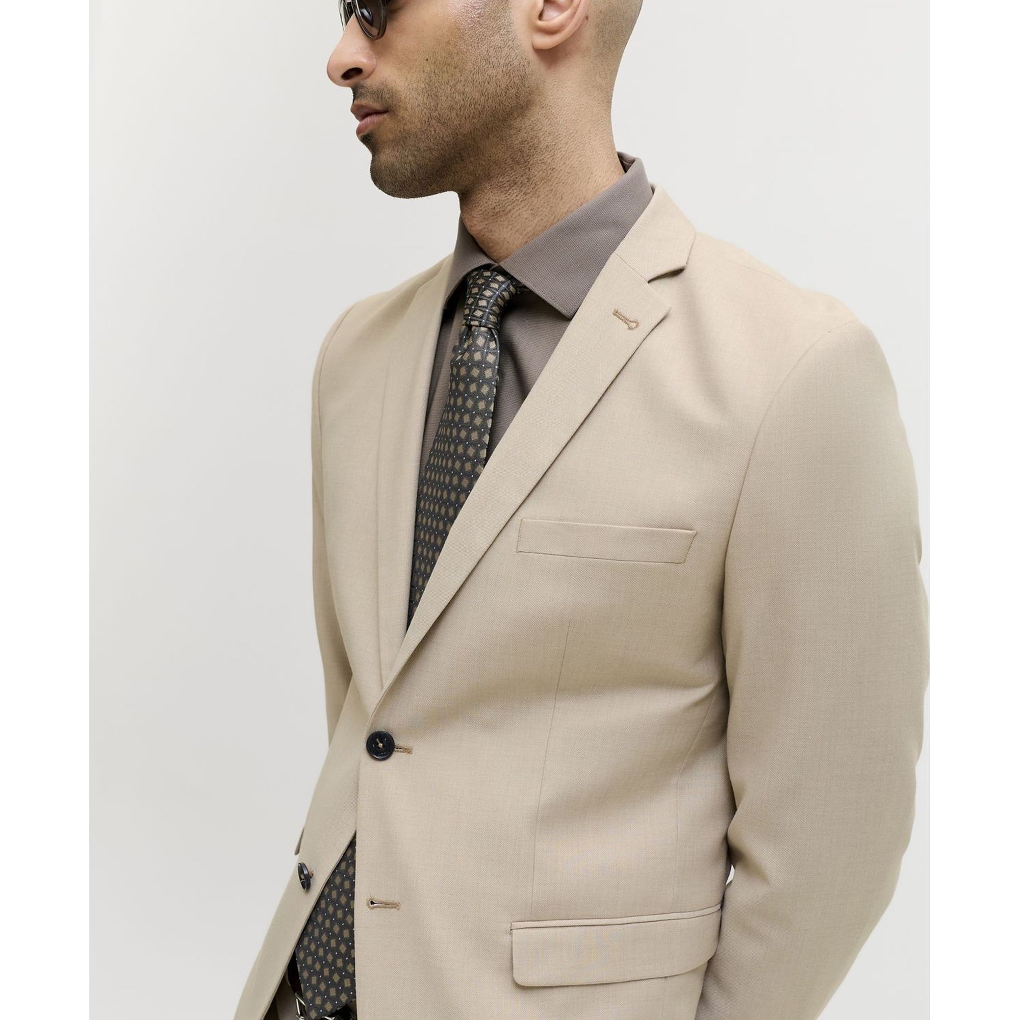 JACK & JONES Švarkas vyrams, Smėlio, Jprsolarisblazers 6