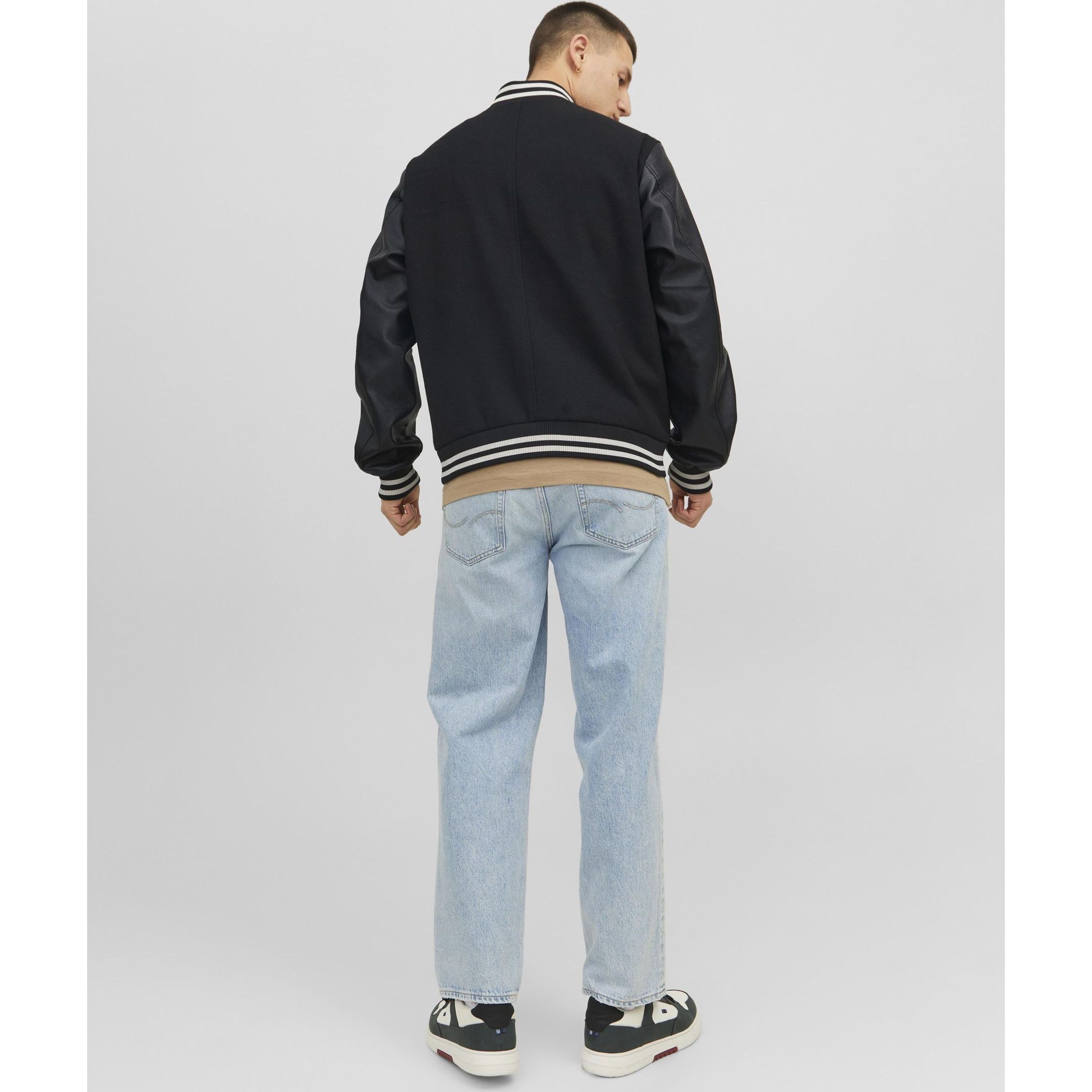 JACK & JONES Striukė vyrams, Juoda, JORCOLLEGE WOOL BLEND 3