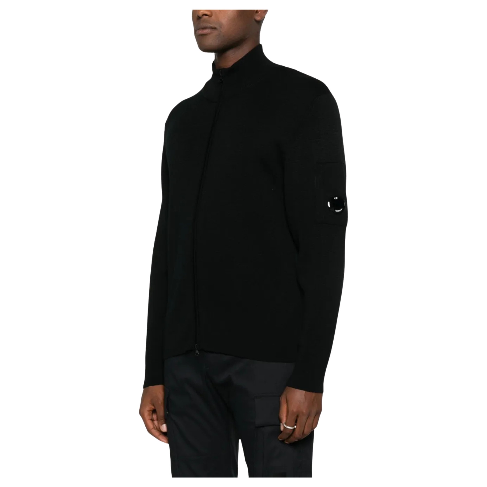 C.P. COMPANY Kardiganas vyrams, Juoda, Cardigan 2