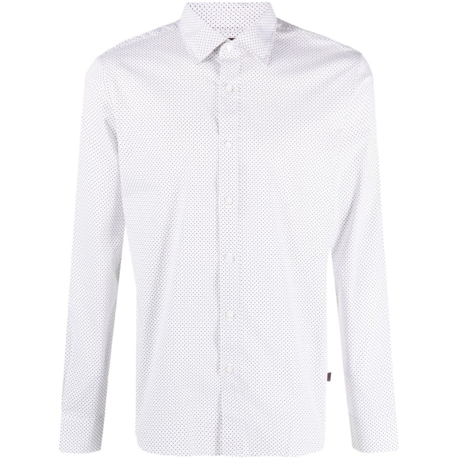MICHAEL KORS Marškiniai ilgomis rankovėmis vyrams, Balta, Ls spread mosaic star shirt 1