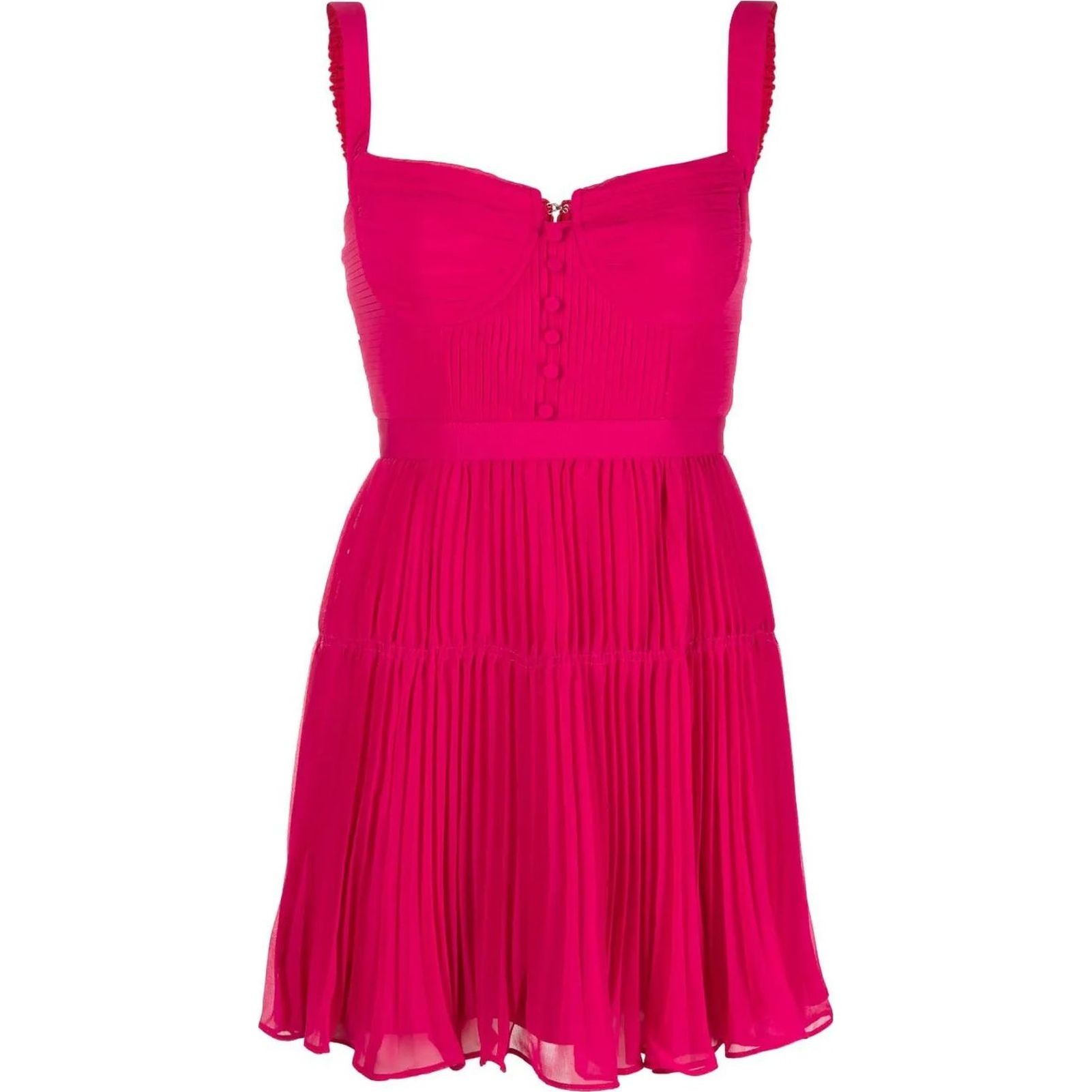 SELF PORTRAIT Mini suknelė moterims, Raudona, Red chiffon mini dress 1