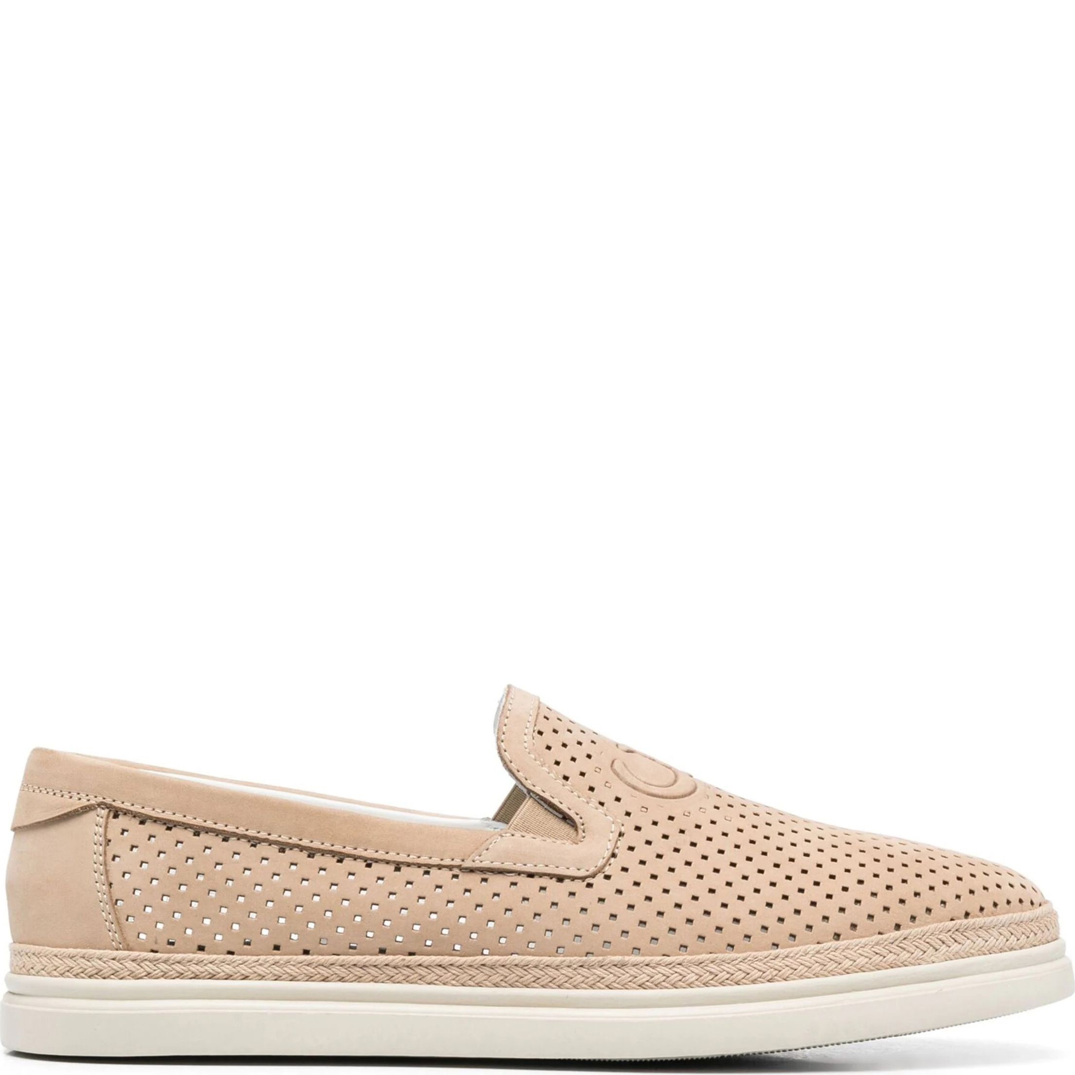 CESARE CASADEI Loaferiai vyrams, Ruda, Nabuk slip-on 2