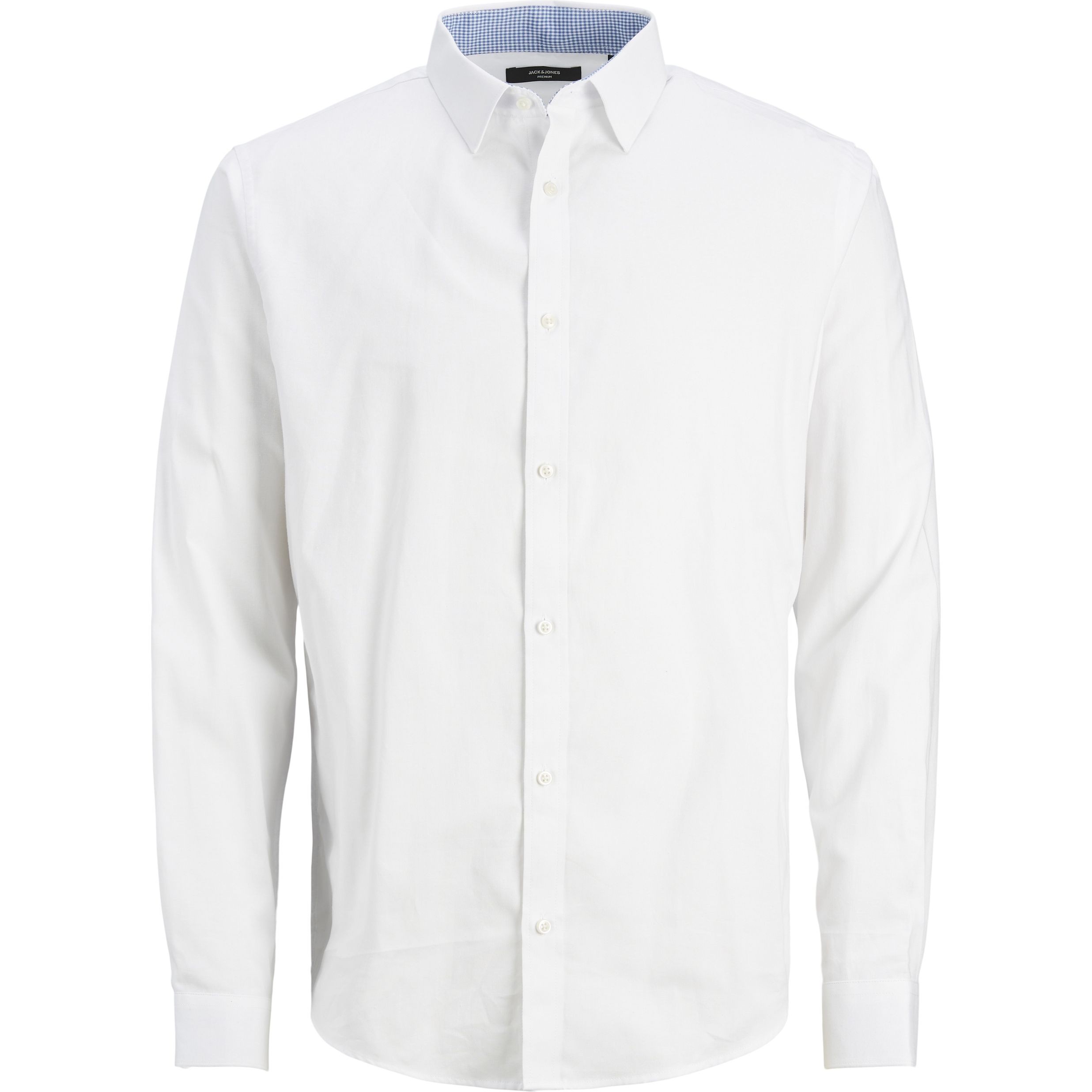JACK & JONES Marškiniai vyrams, Balta, JPRBLABELFAST SHIRT L/ 1