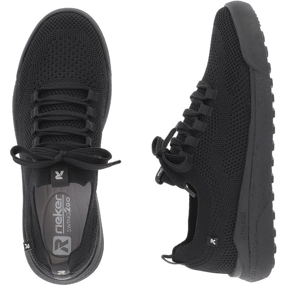 RIEKER Laisvalaikio bateliai moterims, Juoda, LEISURE 11