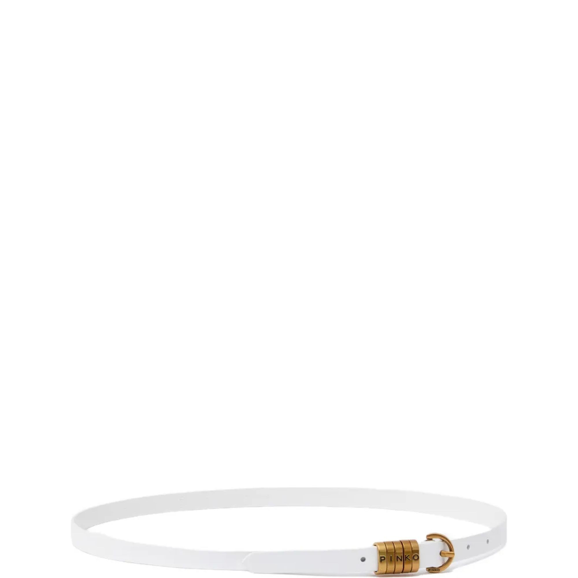 PINKO Diržas moterims, Balta, Saddle belt h1,2.low vitello 2