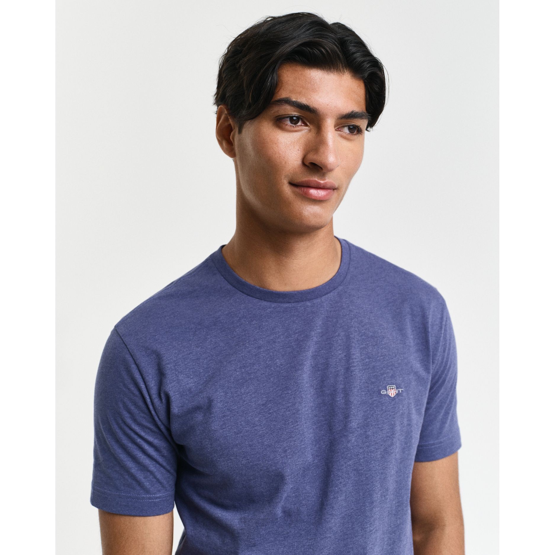 GANT Marškinėliai vyrams, Mėlyna, REG SHIELD SS T-SHIRT 7
