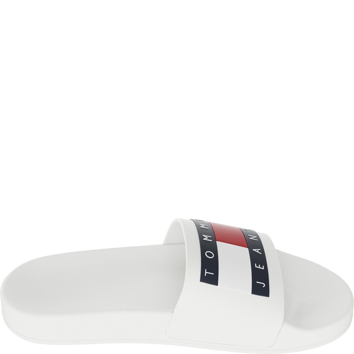 TOMMY JEANS Guminės šlepetės moterims, Smėlio, Flag pool slides 4