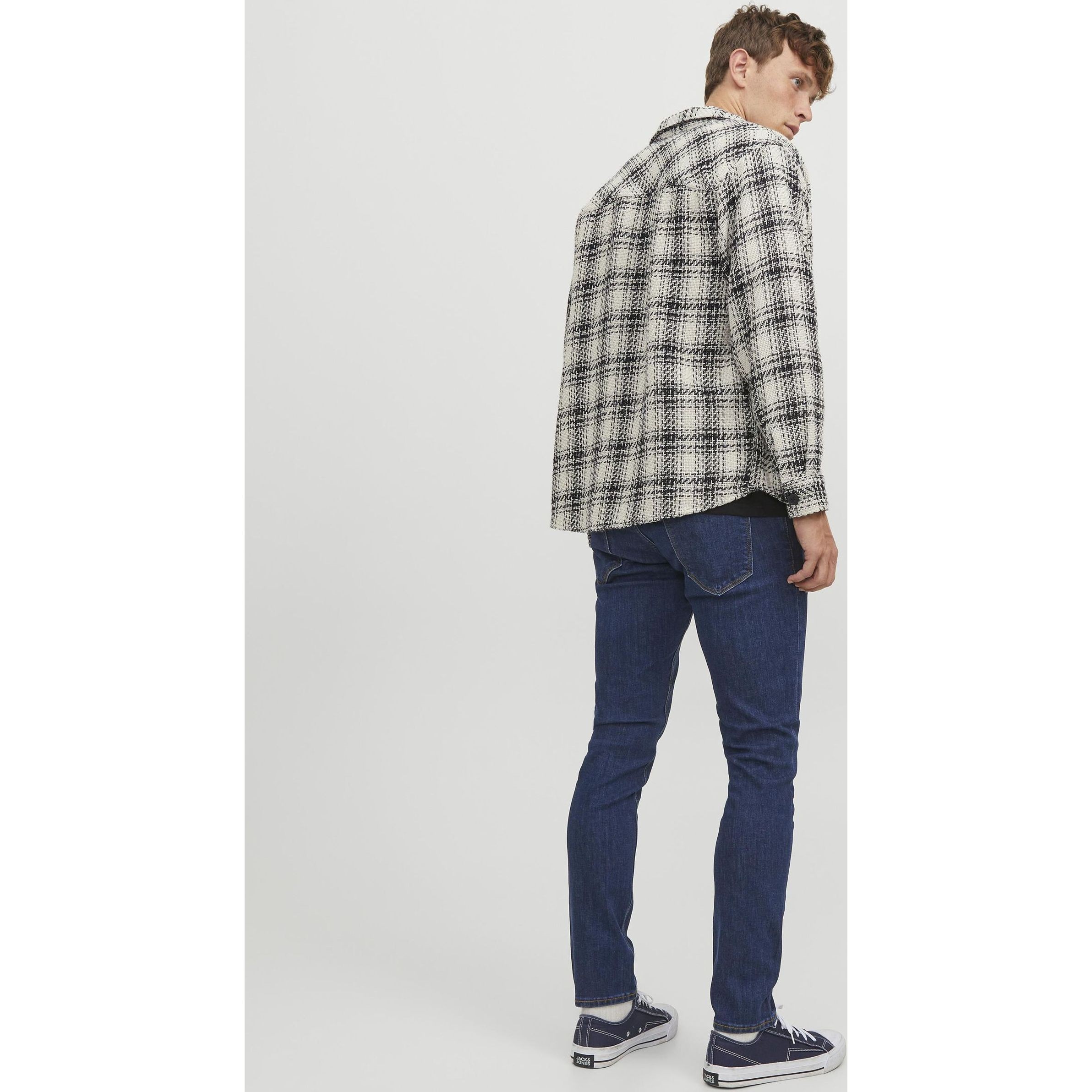 JACK & JONES Slim džinsai vyrams, Mėlyna, JJIGLENN JJEVAN AM 577 4