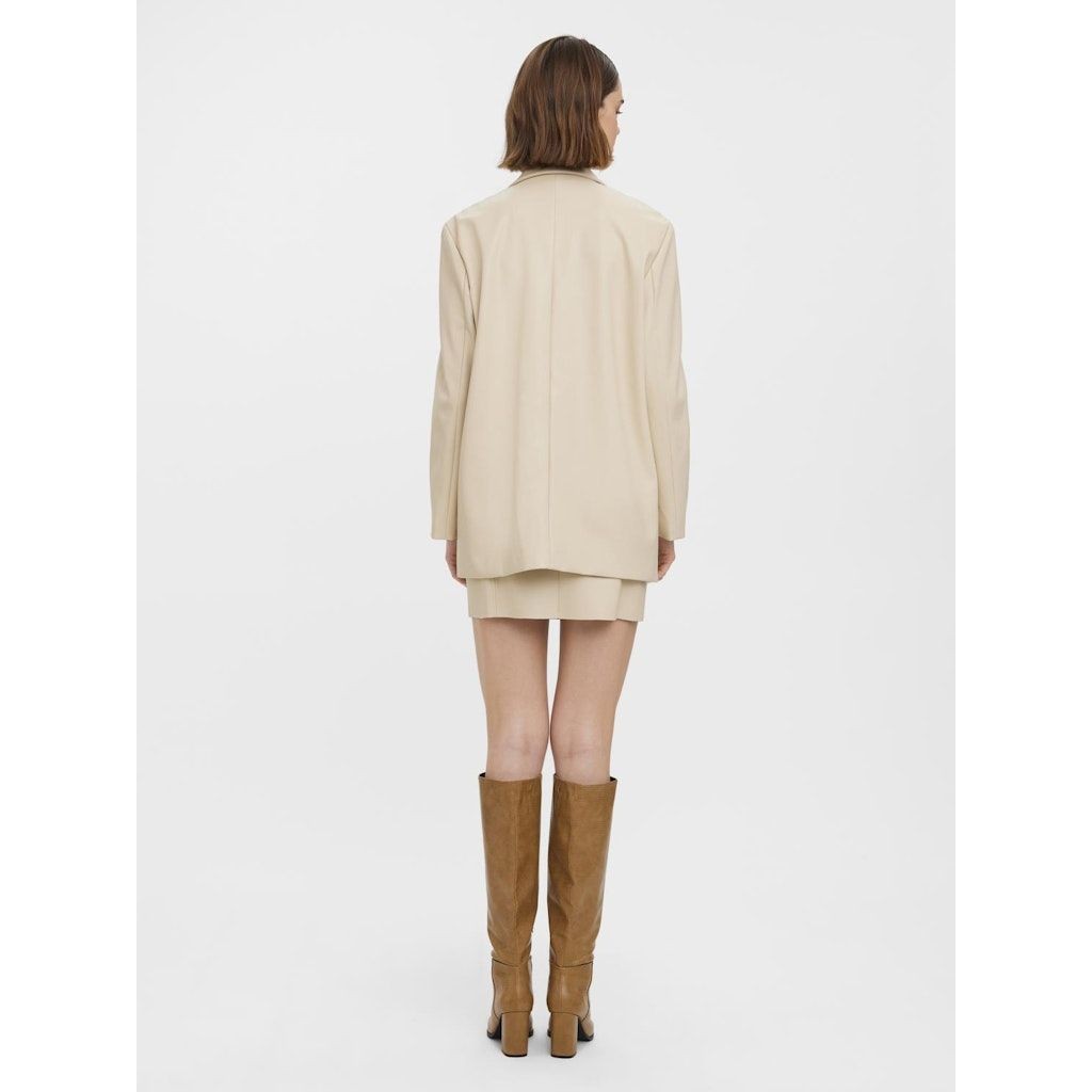 VERO MODA Švarkas moterims, Pilka, VMOLIVIA LS PL BLAZER 3