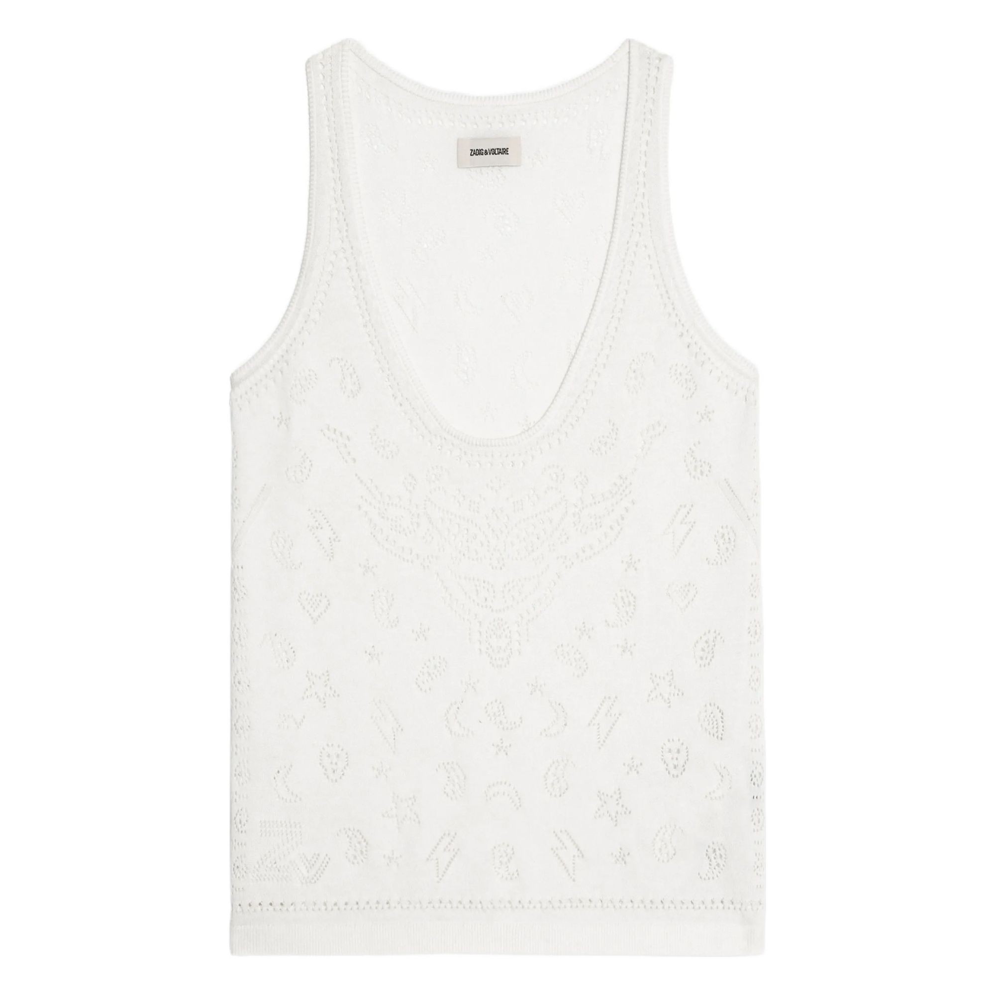 ZADIG&VOLTAIRE Marškiniai be rankovių moterims, Smėlio, Jossy co bandana