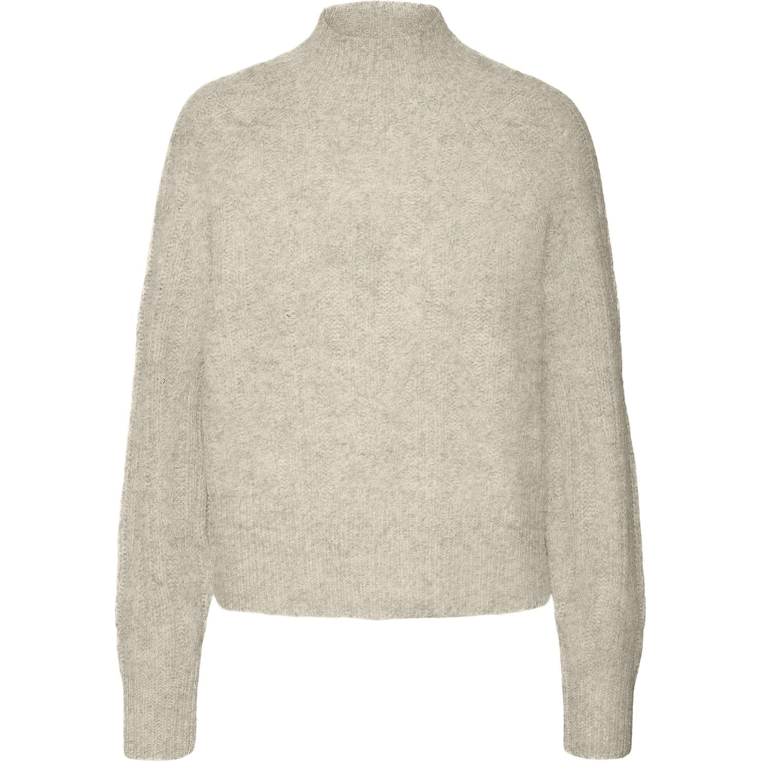 VERO MODA Megztinis su kaklu moterims, Smėlio, Baily highneck pullover 1