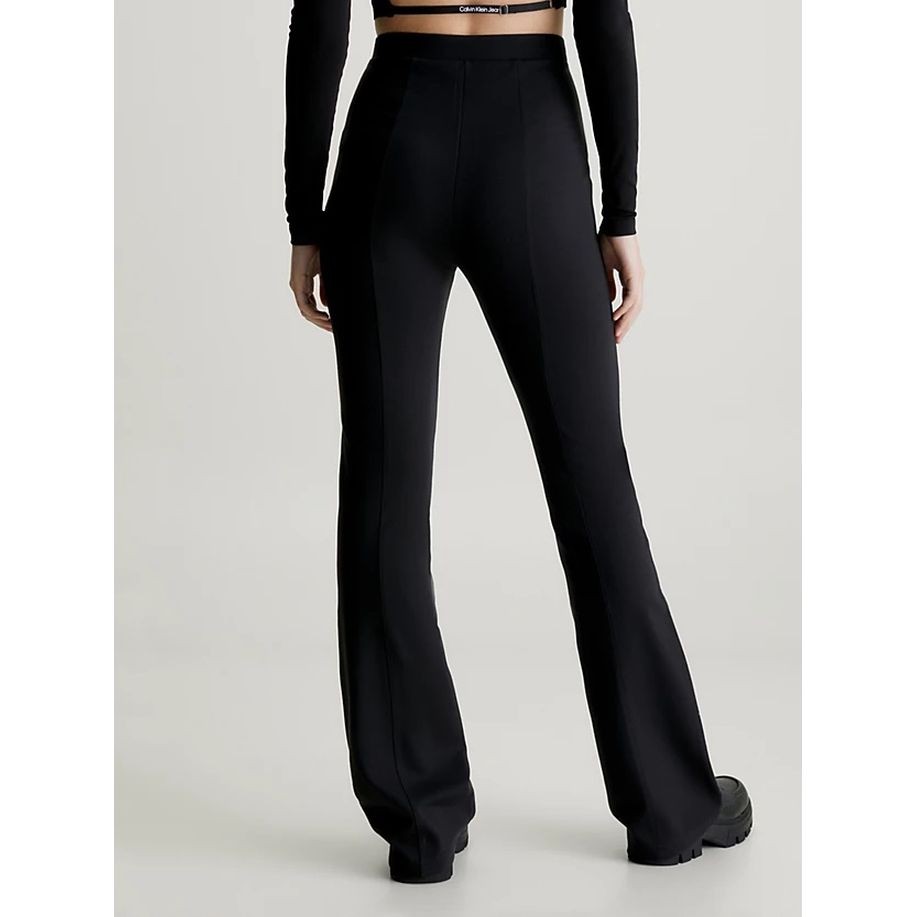 CALVIN KLEIN JEANS Tamprės moterims, Juoda, Logo elastic milano legging 3