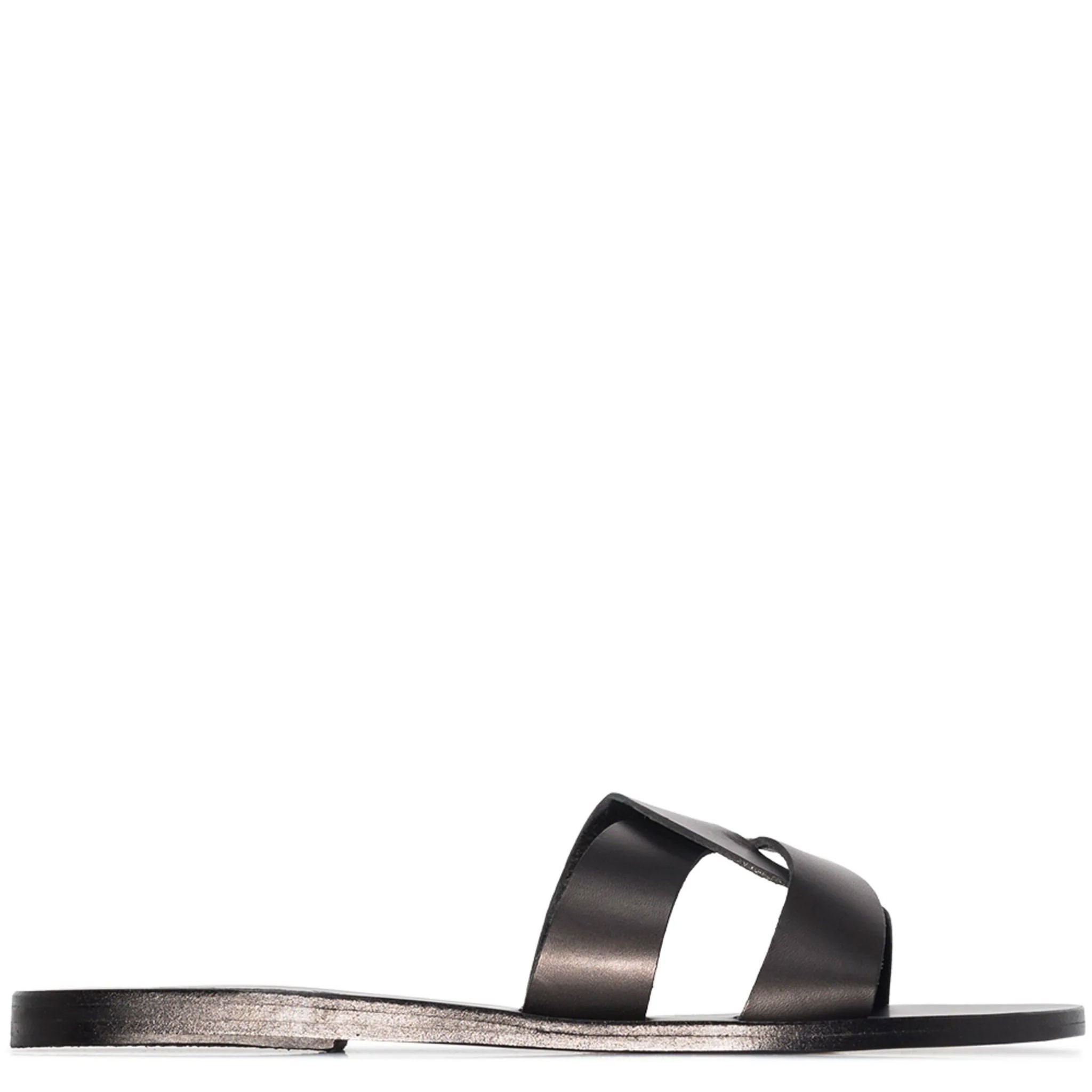 ANCIENT GREEK SANDAL Basutės moterims, Juoda, Desmos vachetta sandals 1